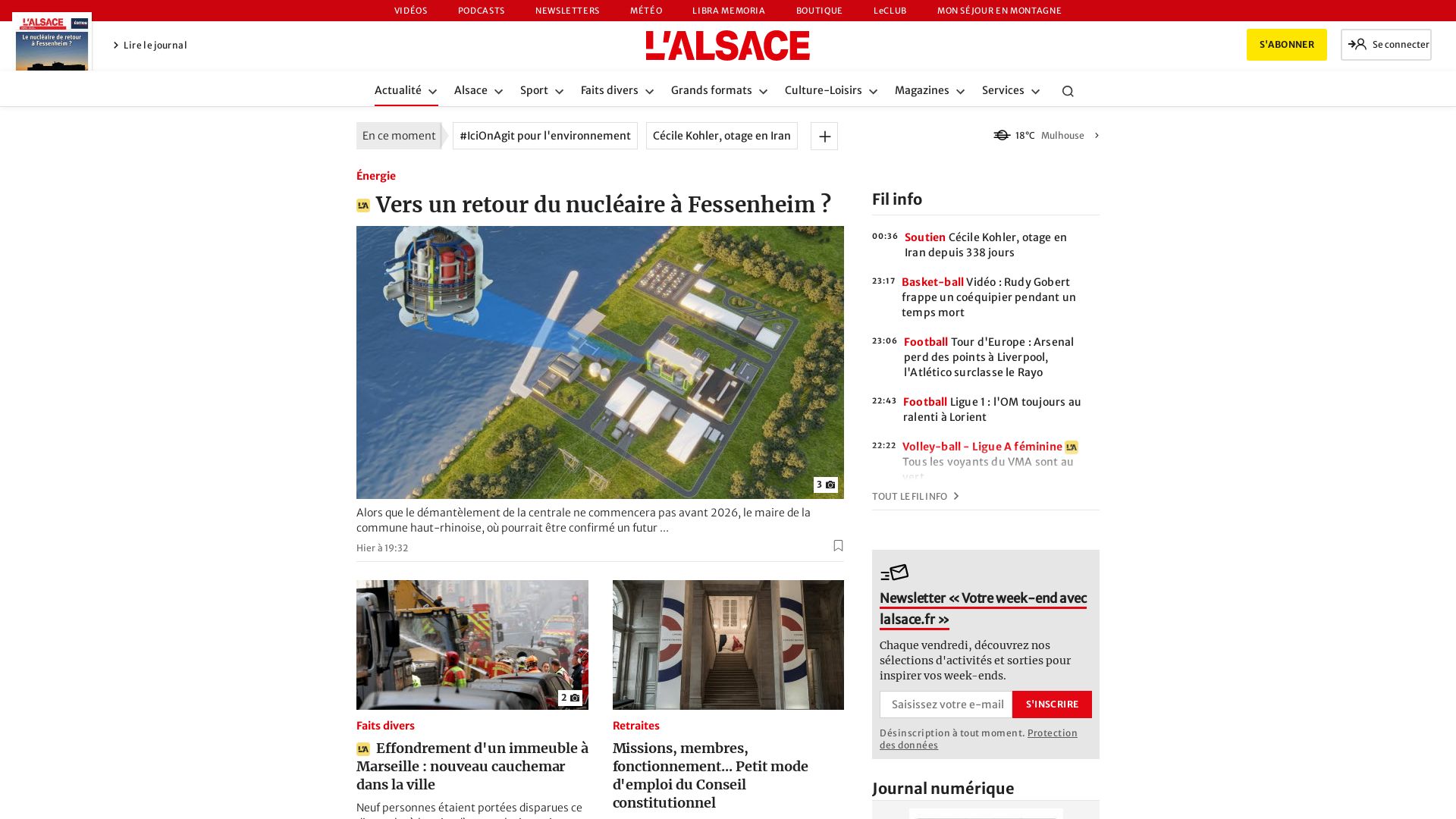 Website status lalsace.fr is   ONLINE