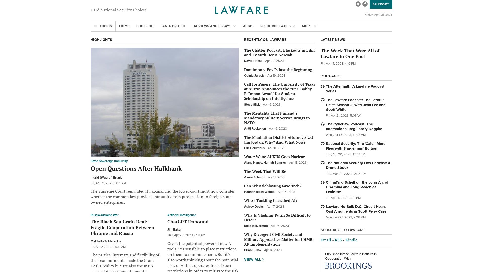 Website status lawfareblog.com is   ONLINE