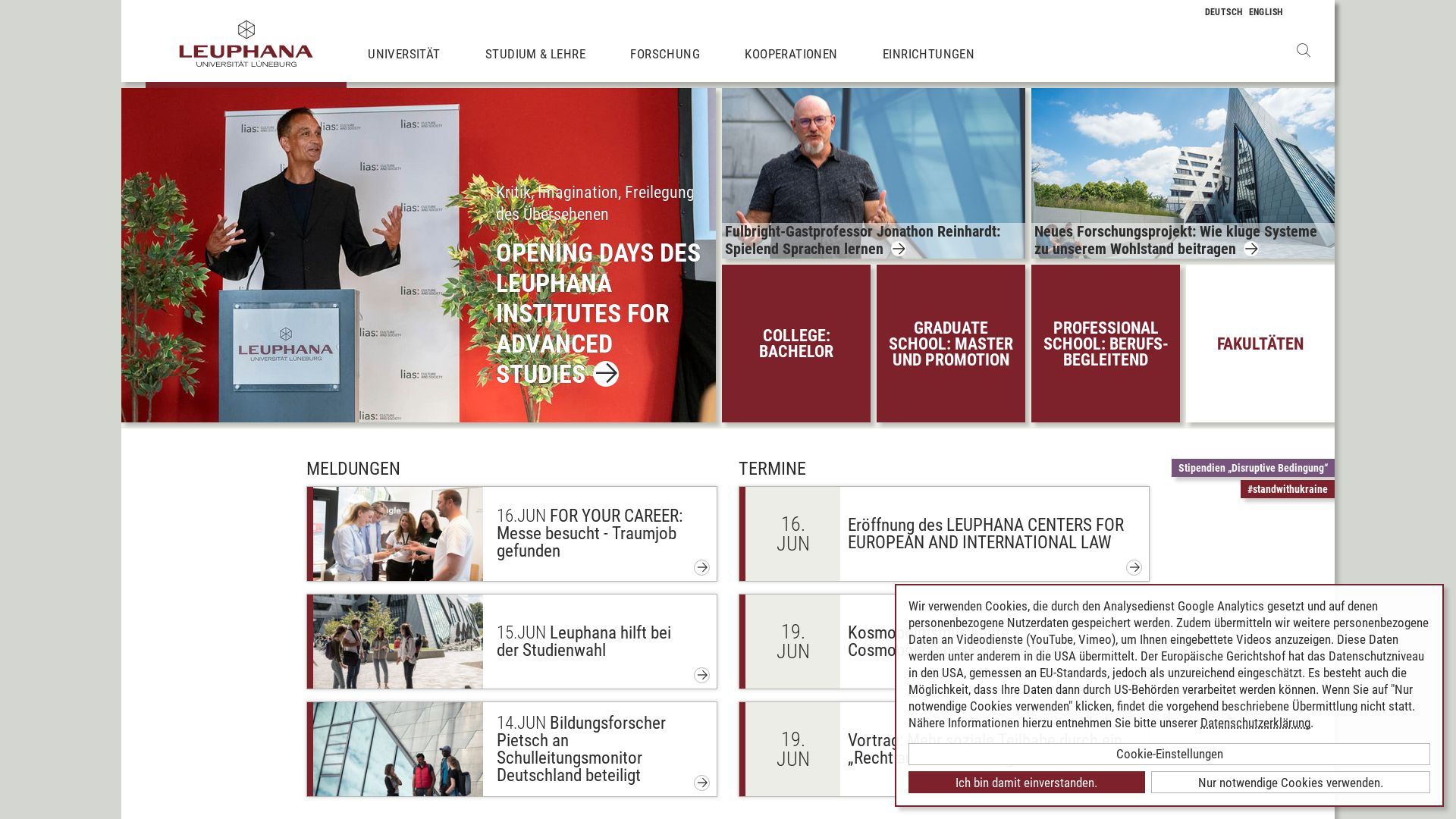 Website status leuphana.de is   ONLINE