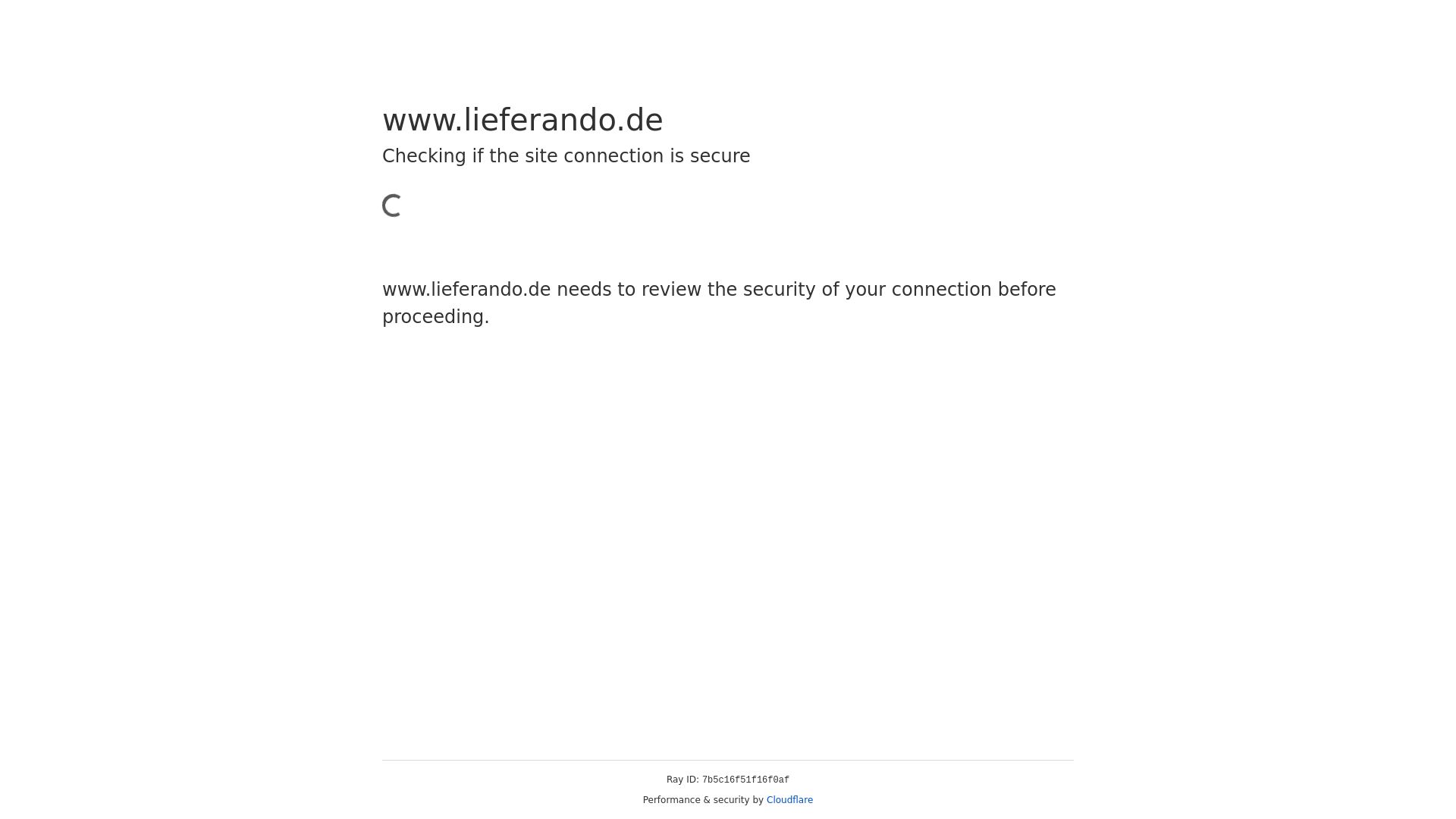 Website status lieferando.de is   ONLINE