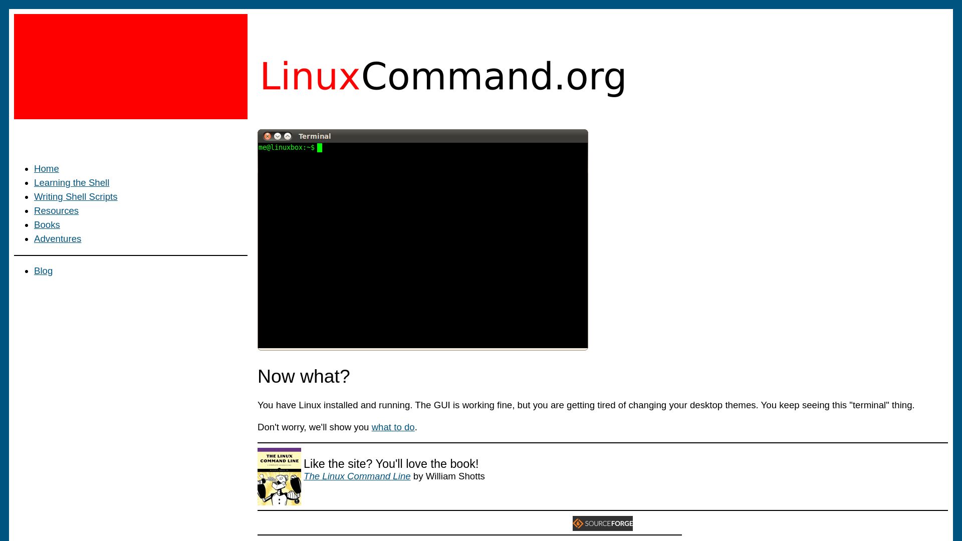 Website status linuxcommand.org is   ONLINE