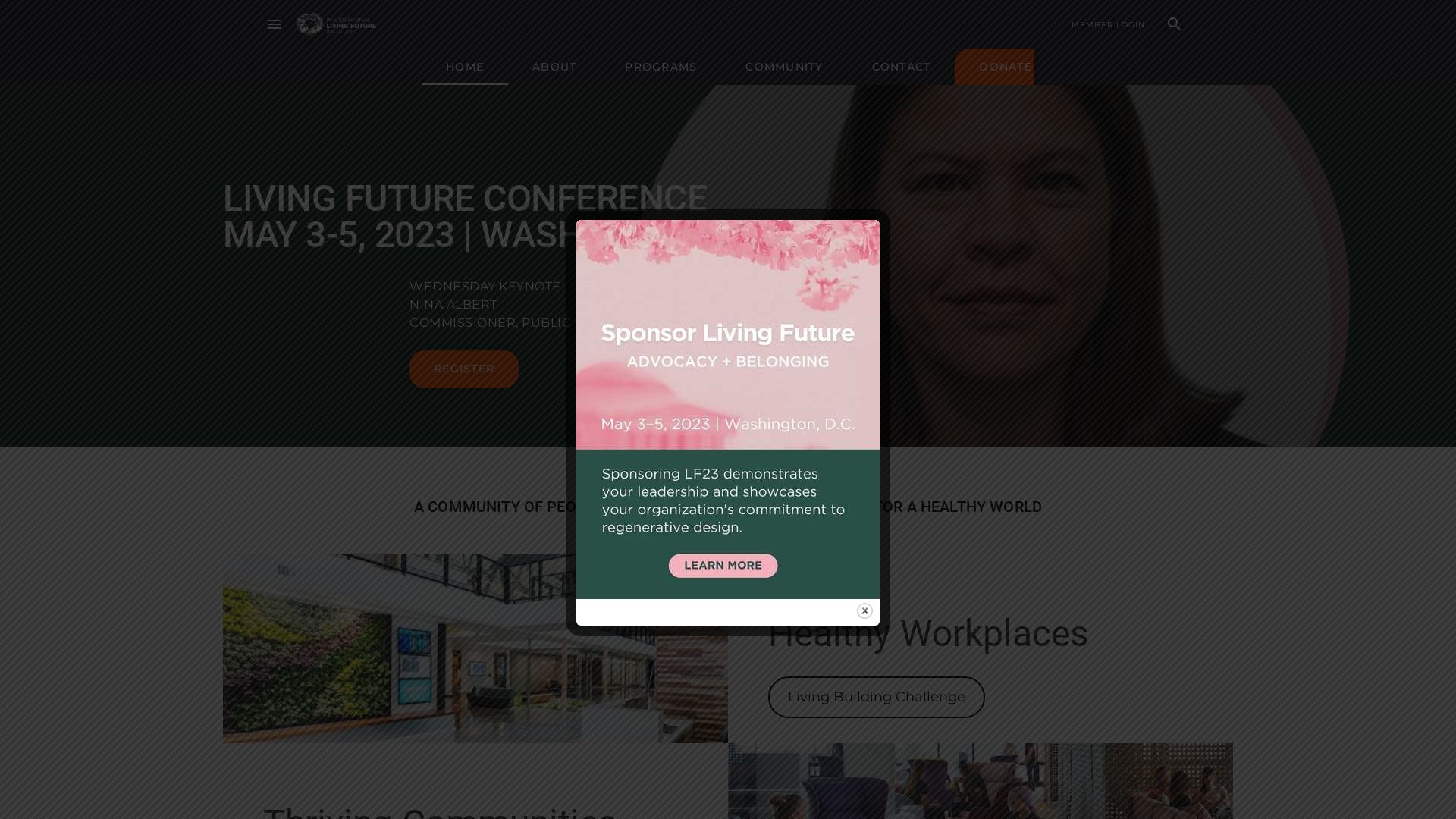 Website status living-future.org is   ONLINE