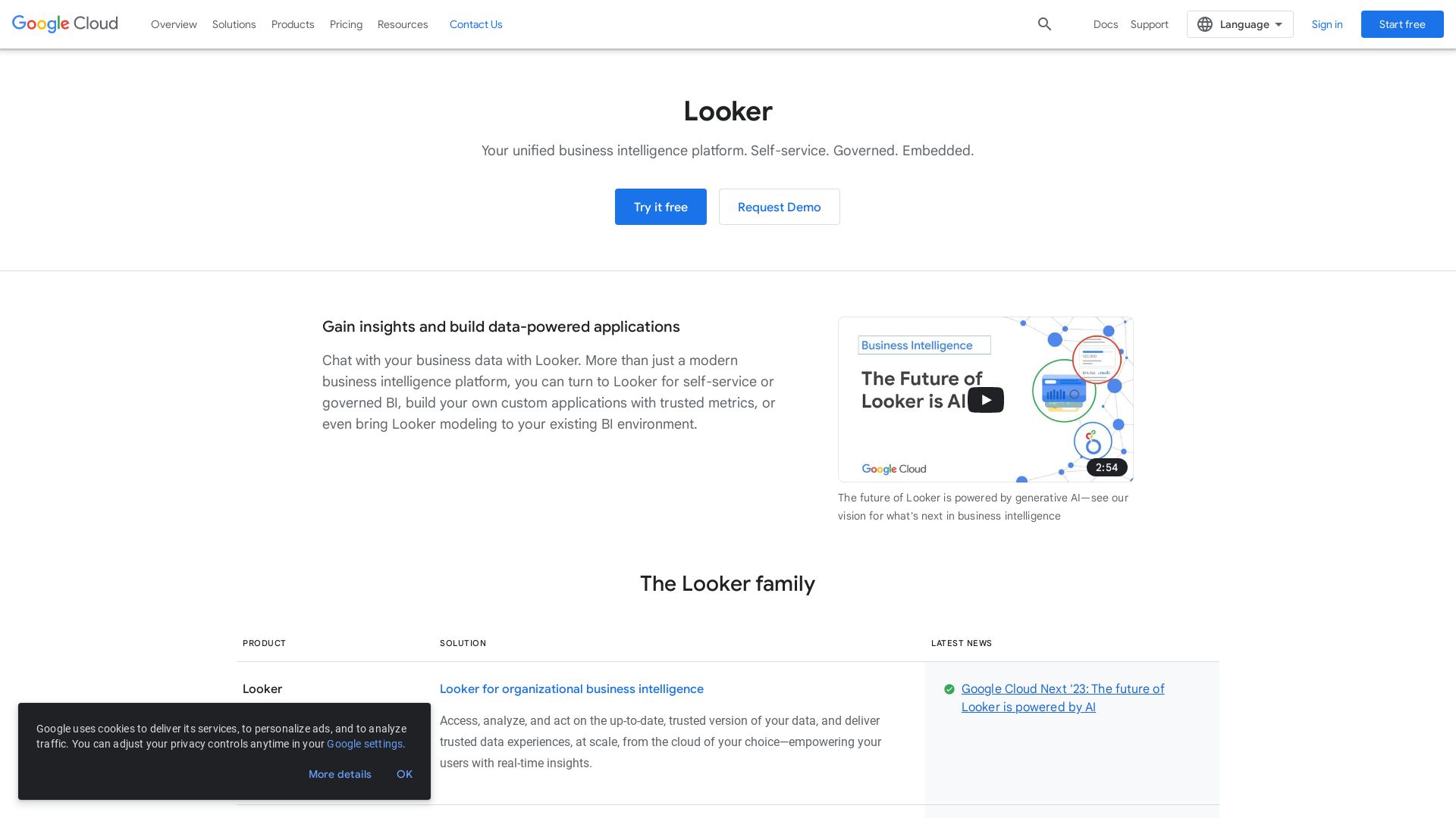 Website status looker.com is   ONLINE