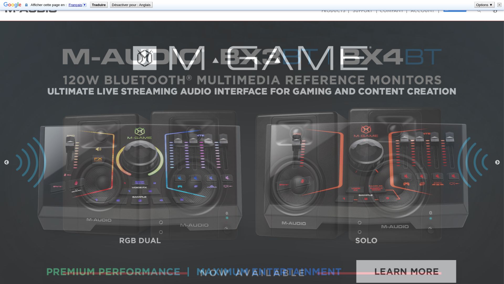 Website status m-audio.com is   ONLINE