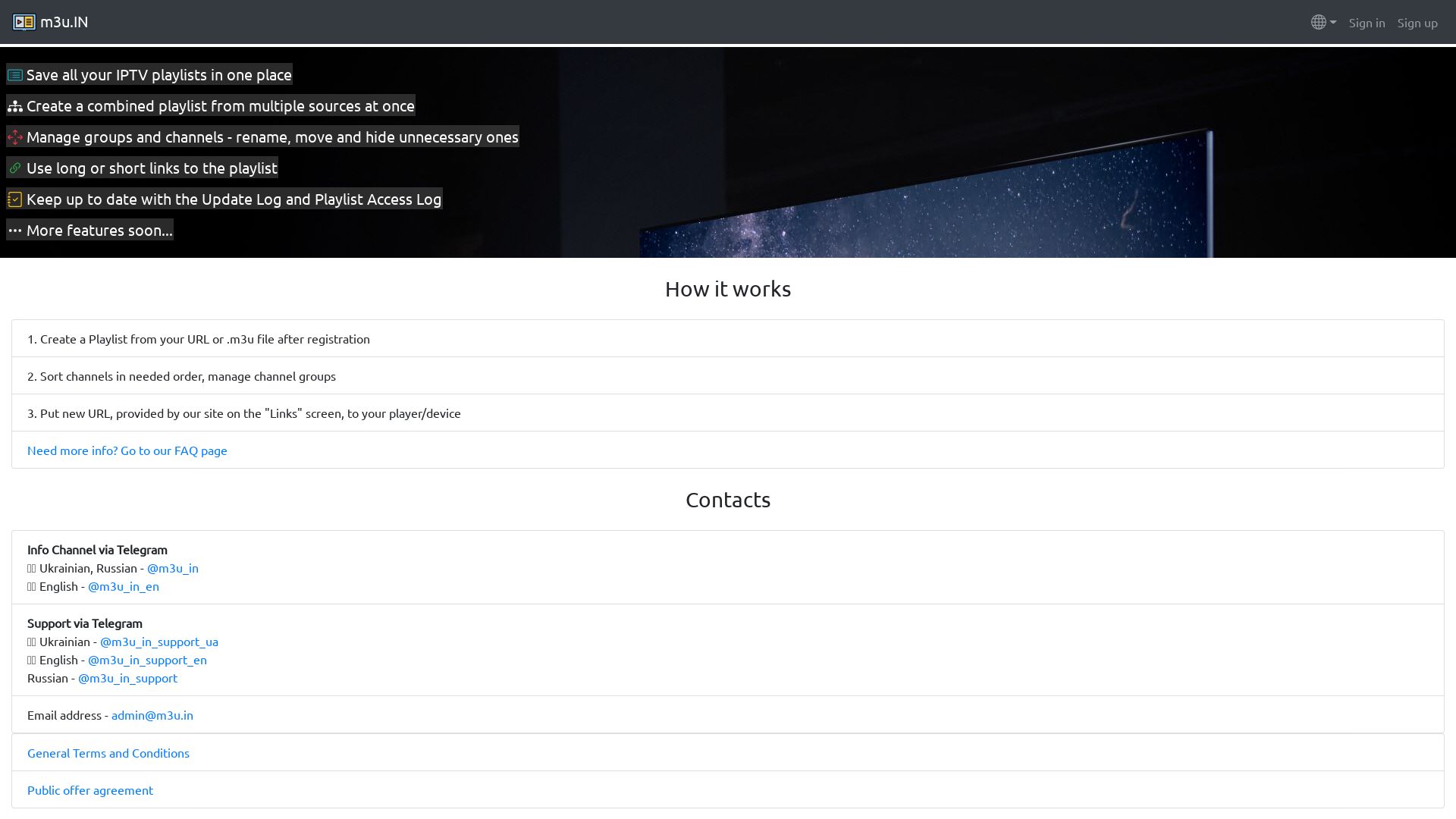 Website status m3u.in is   ONLINE