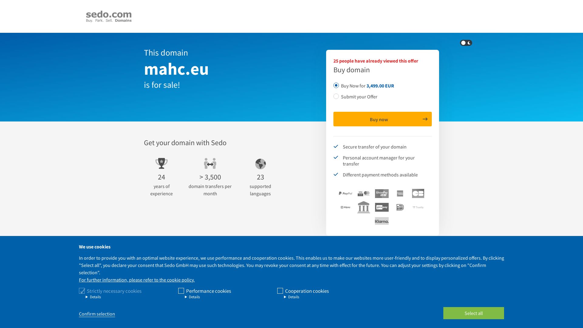 Website status mahc.eu is   ONLINE