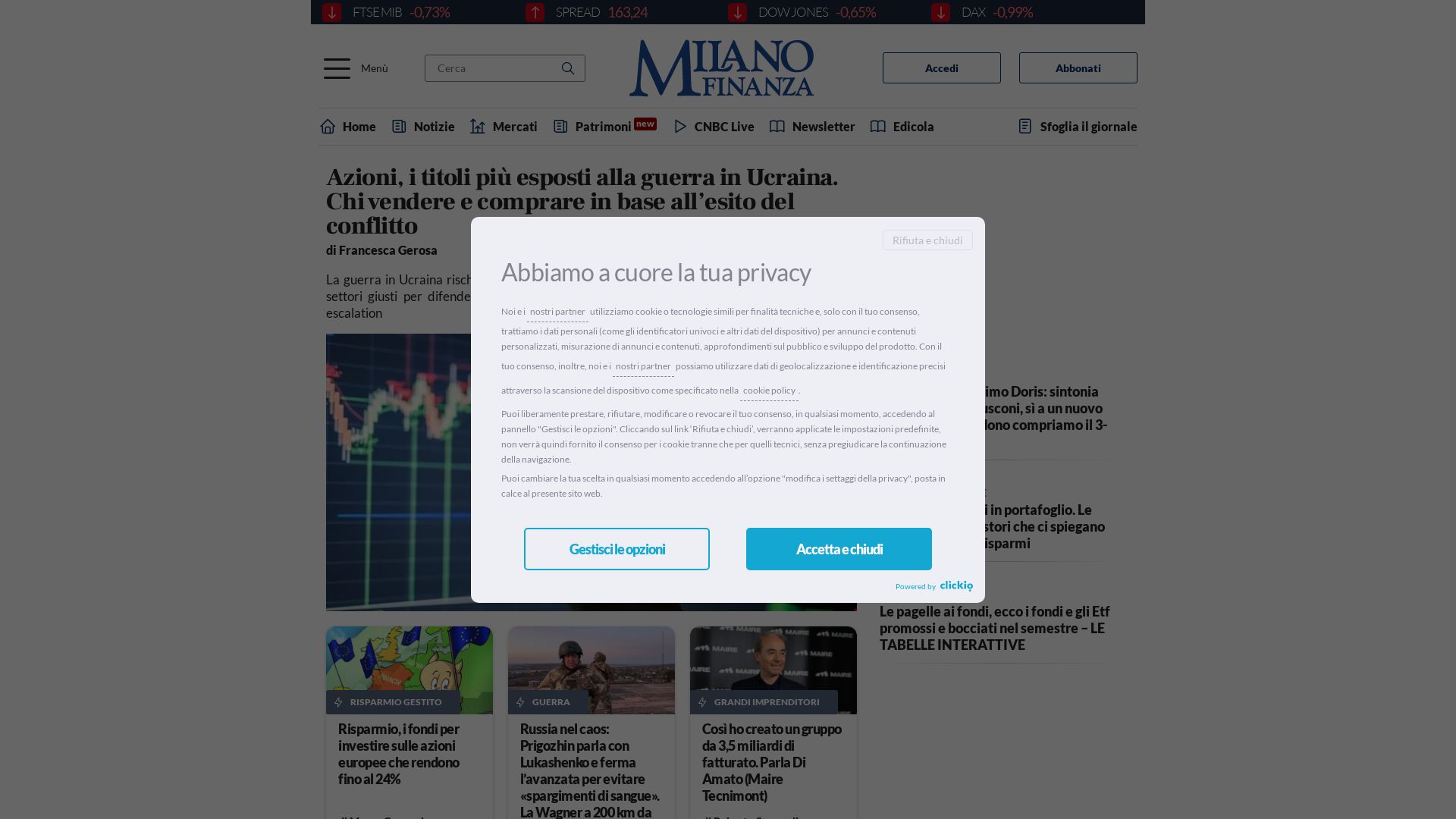 Website status milanofinanza.it is   ONLINE