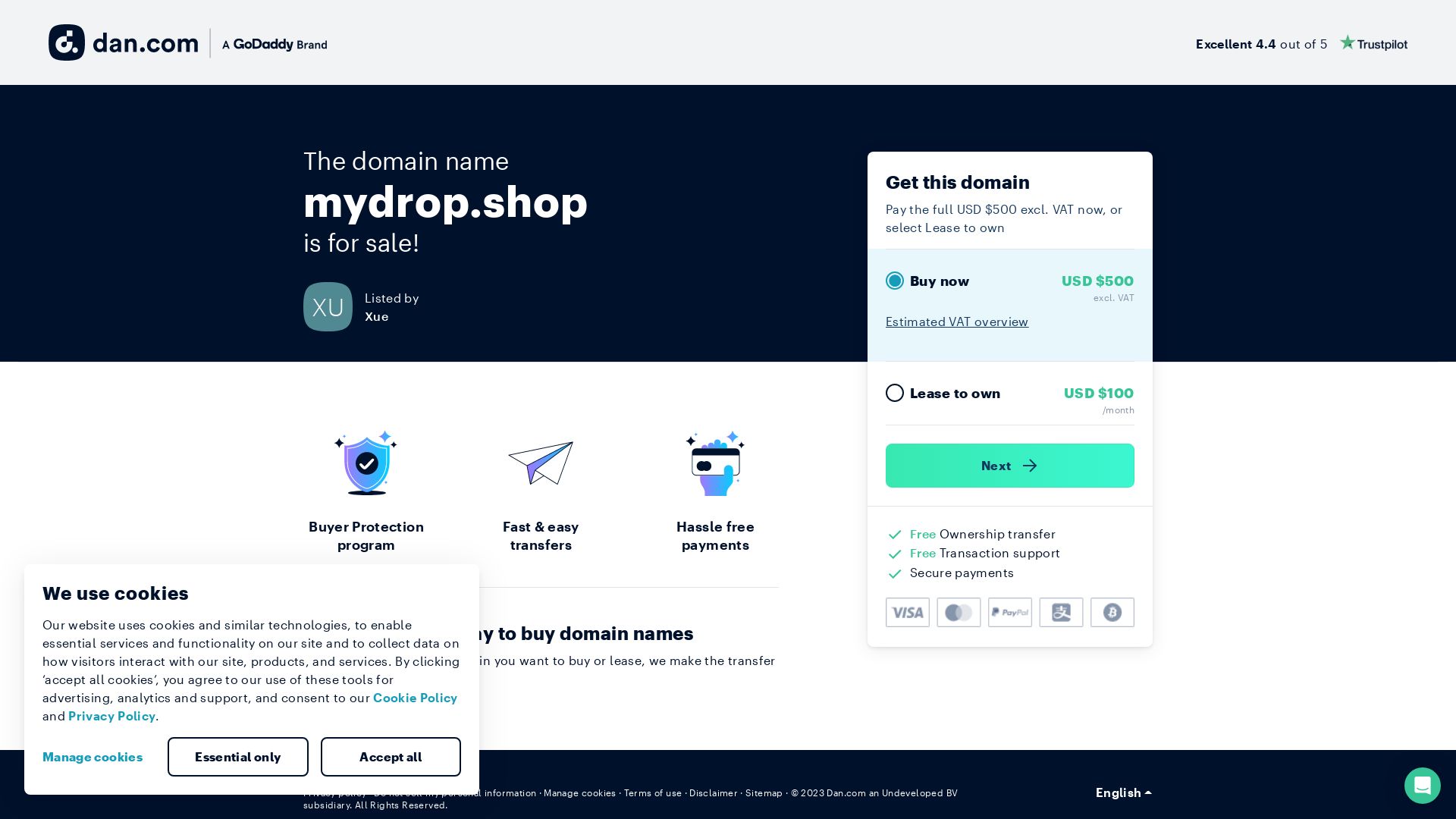 Website status mydrop.shop is   ONLINE
