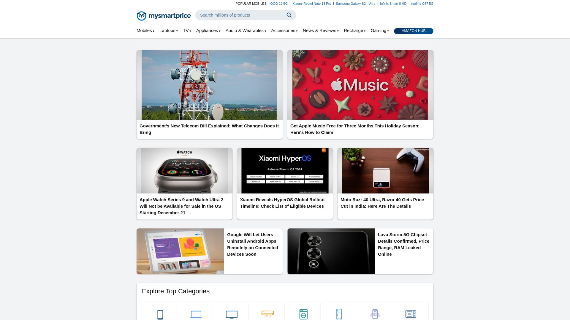 Website status mysmartprice.com is   ONLINE
