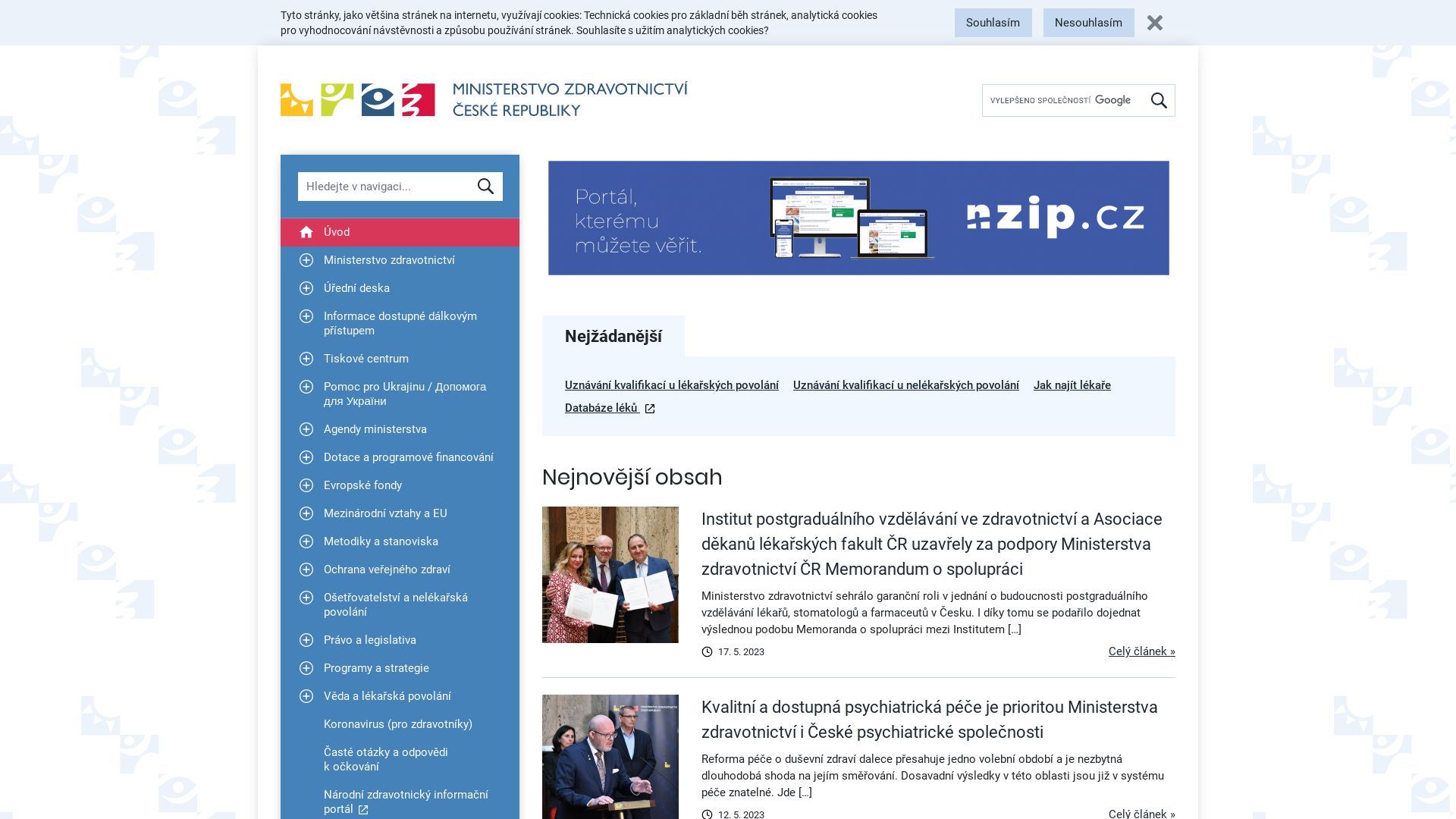 Website status mzcr.cz is   ONLINE