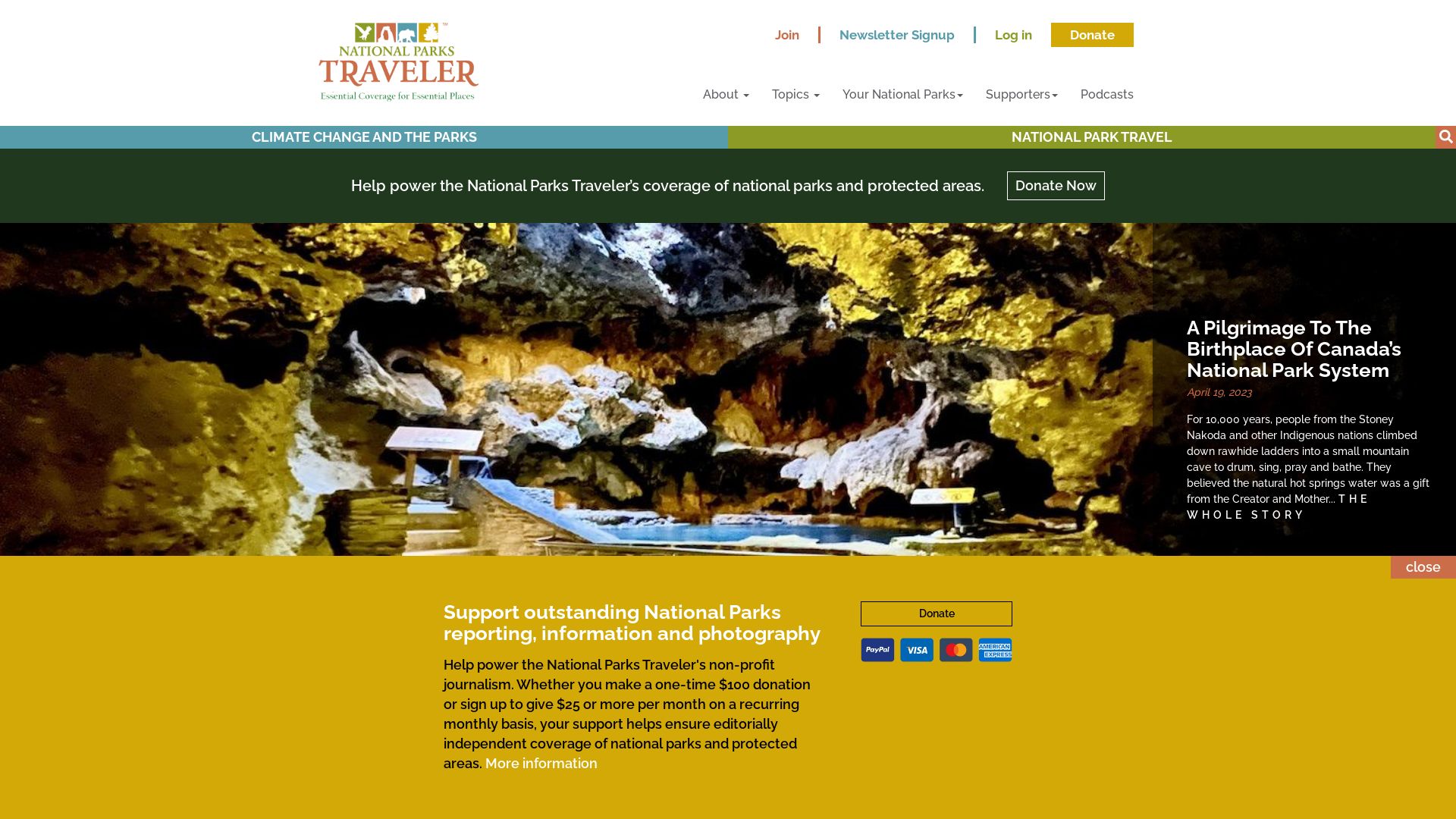 Website status nationalparkstraveler.org is   ONLINE