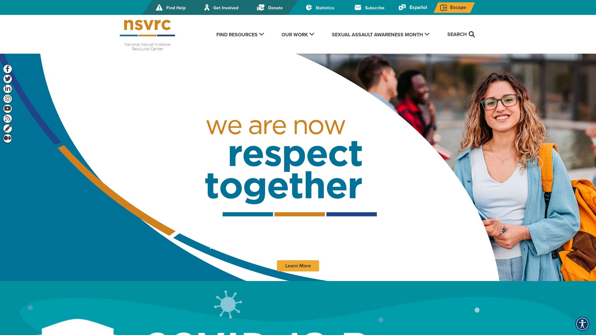 Website status nsvrc.org is   ONLINE