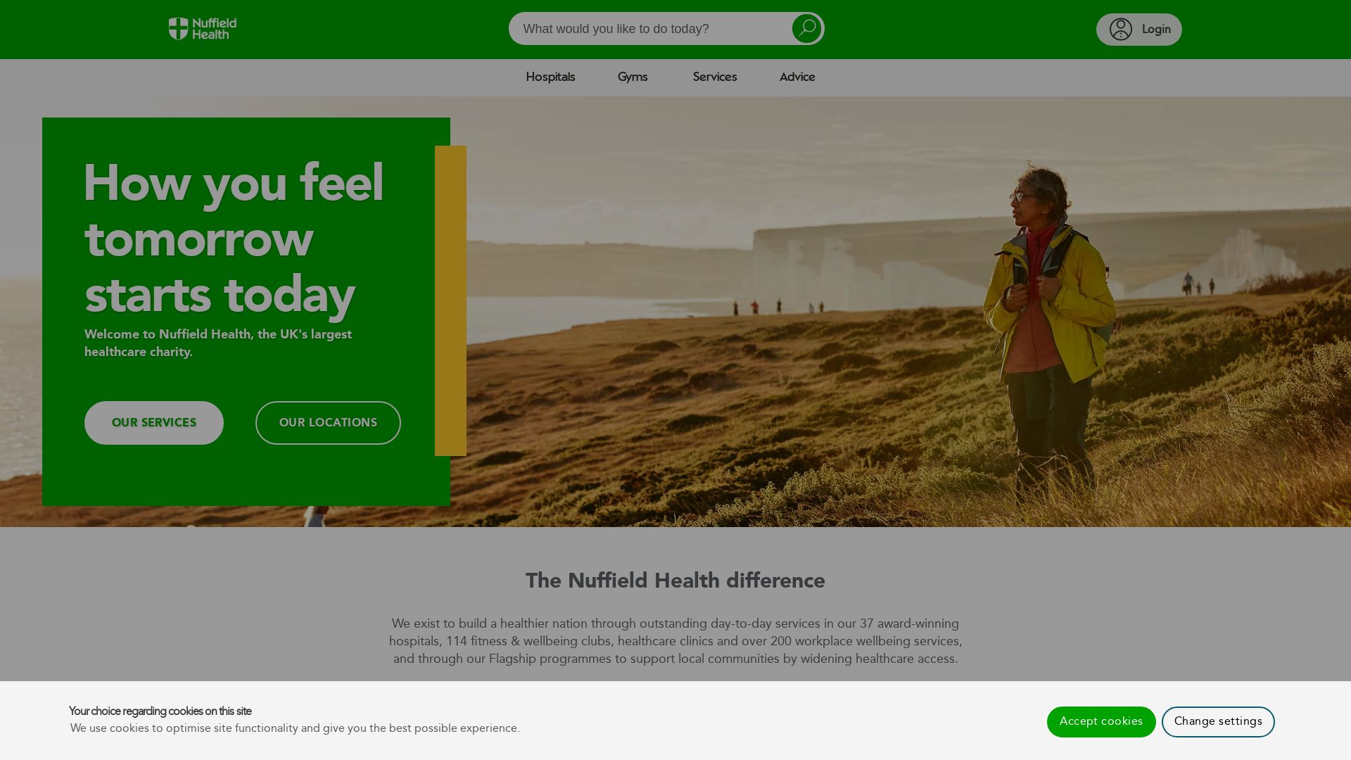 Website status nuffieldhealth.com is   ONLINE