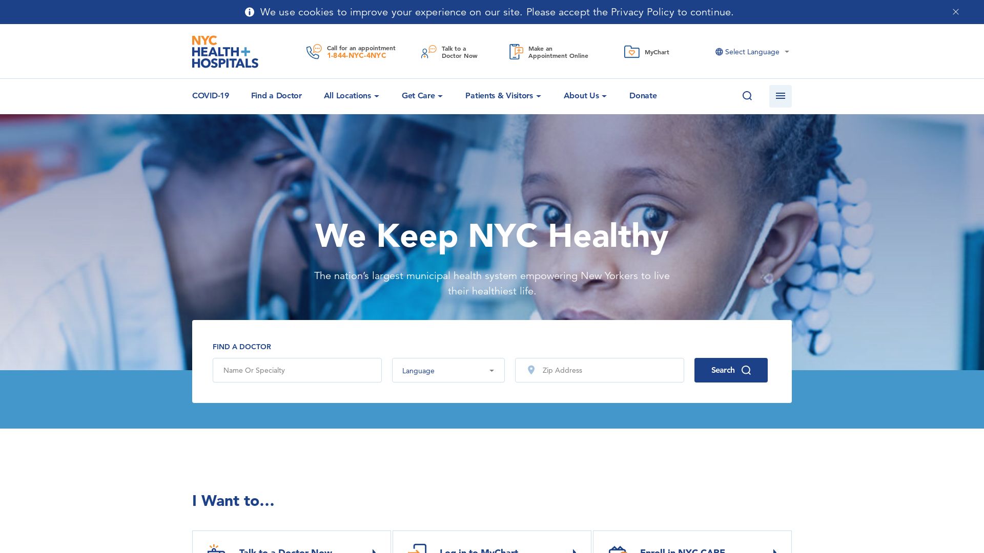 Website status nychealthandhospitals.org is   ONLINE