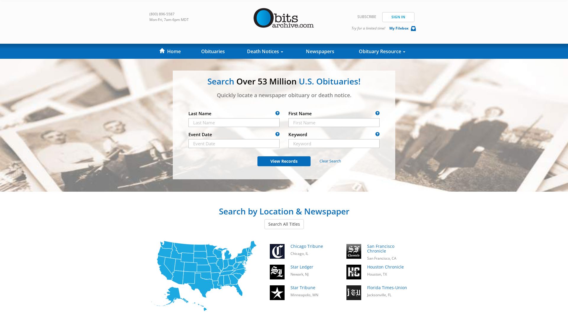Website status obitsarchive.com is   ONLINE