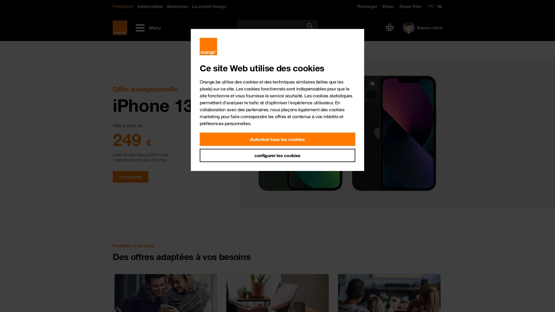 Website status orange.be is   ONLINE
