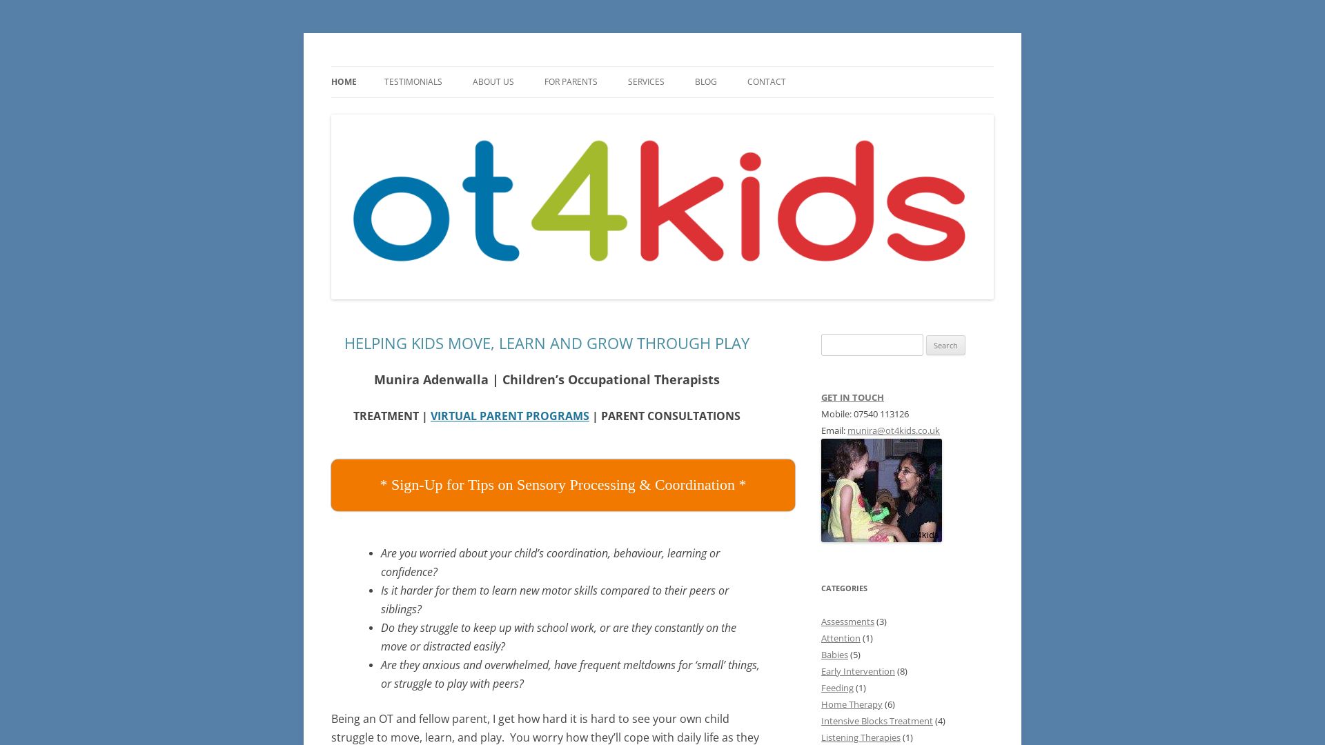 Website status ot4kids.co.uk is   ONLINE