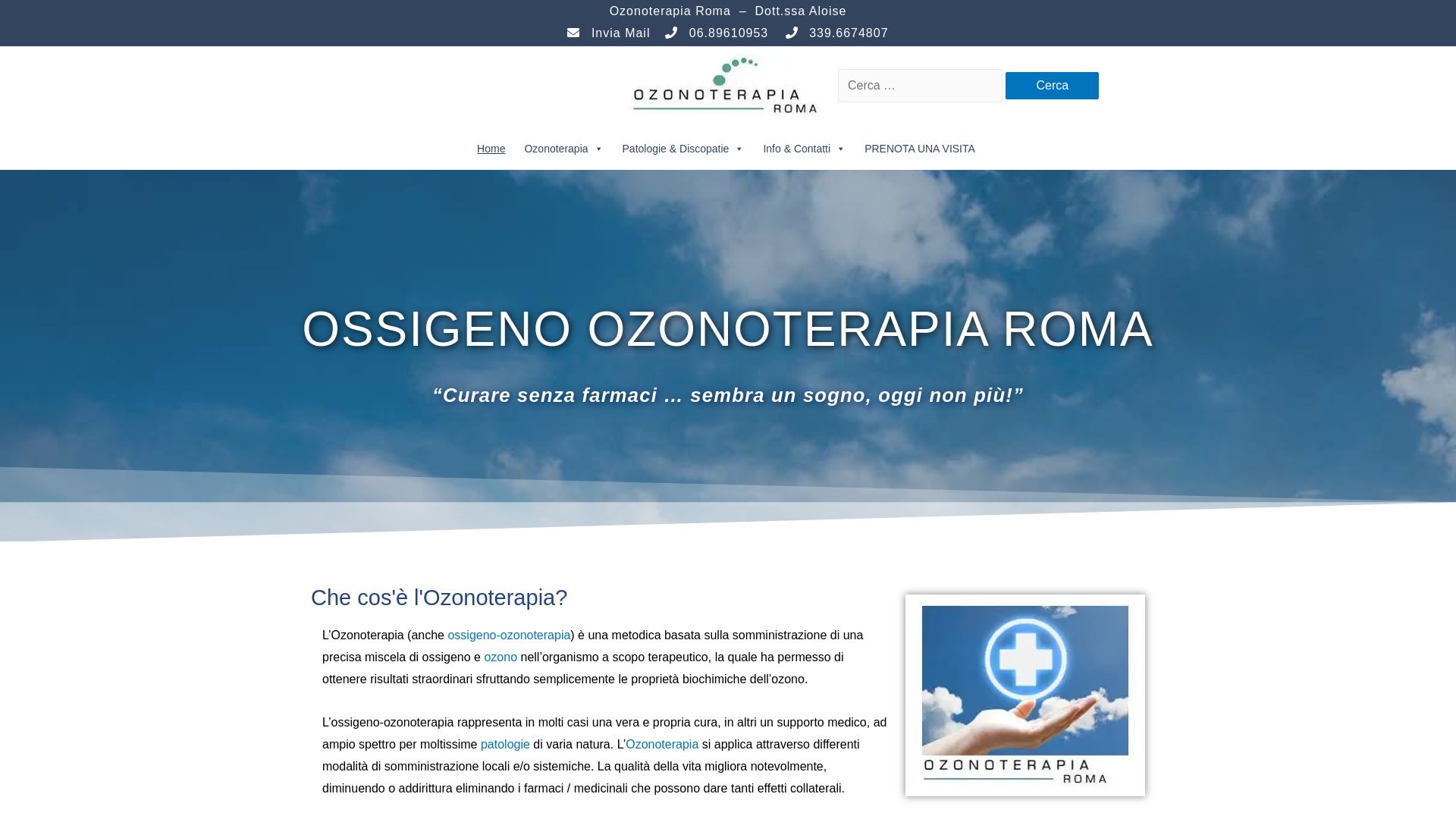 Website status ozonoterapiaroma.it is   ONLINE