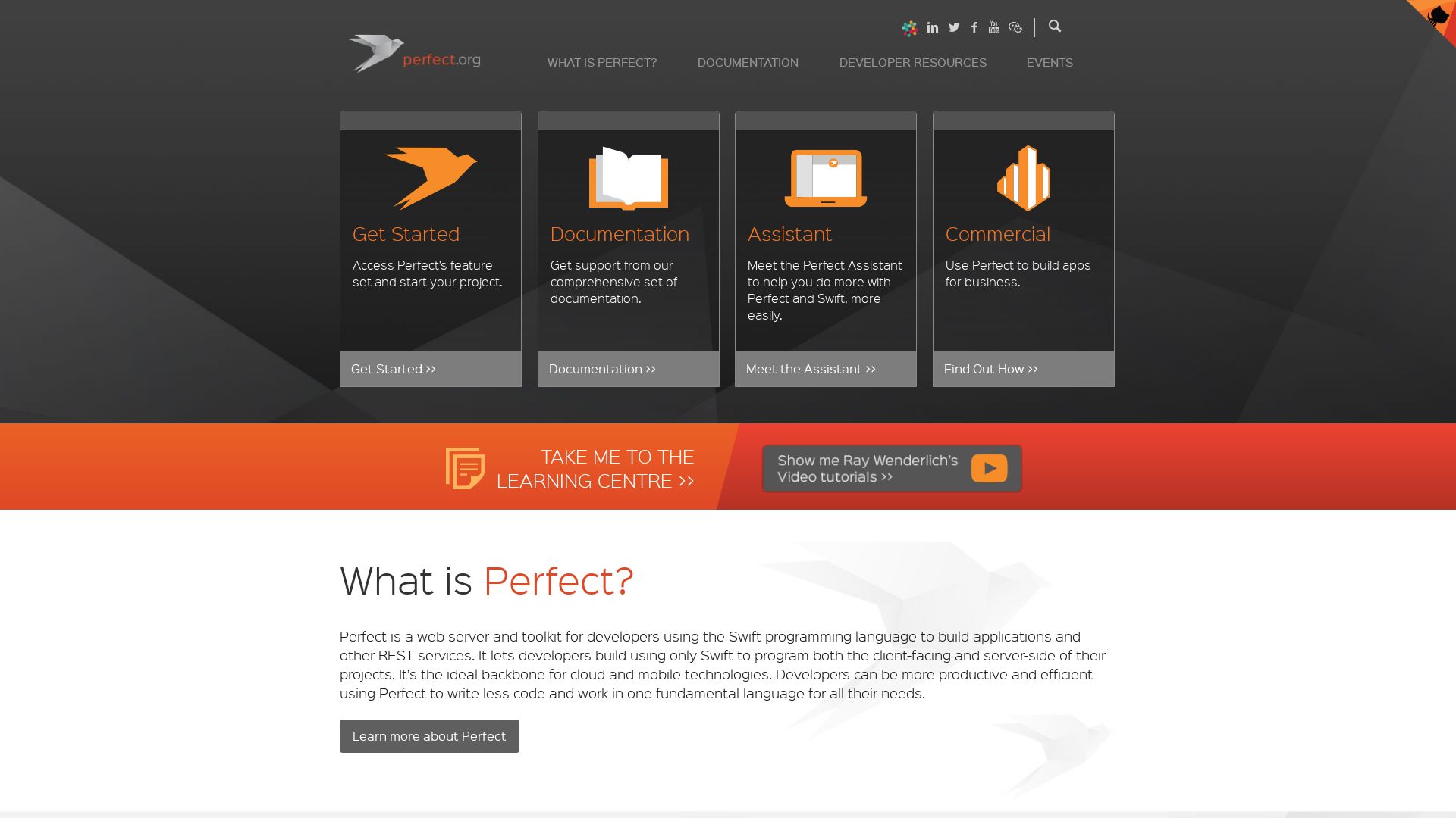 Website status perfect.org is   ONLINE