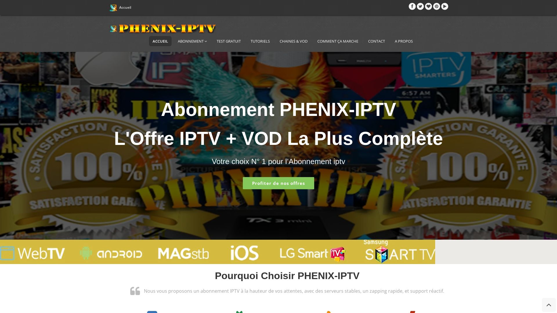 Website status phenix-iptv.com is   ONLINE