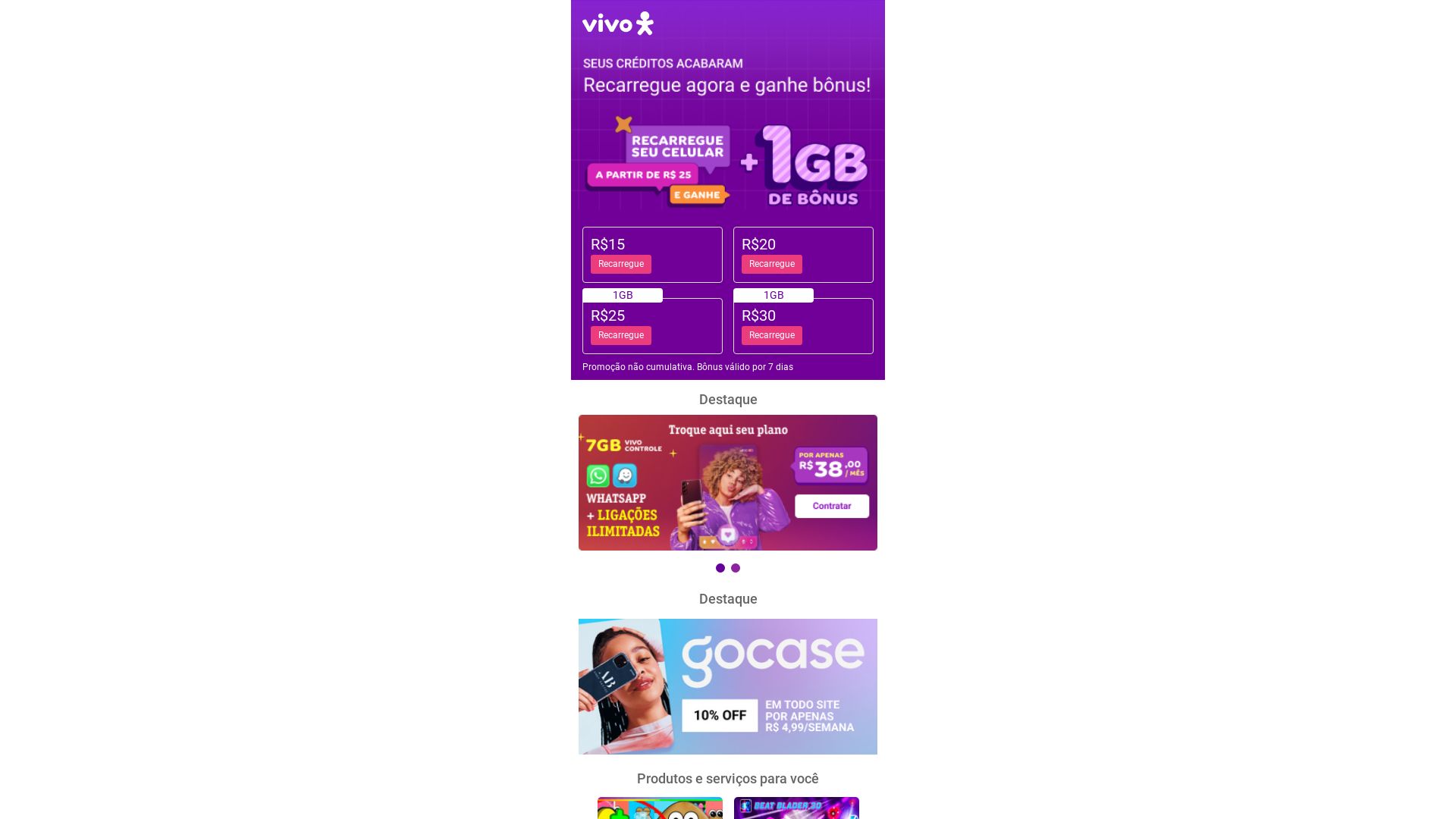 Website status portalrecarga.vivo.com.br is   ONLINE