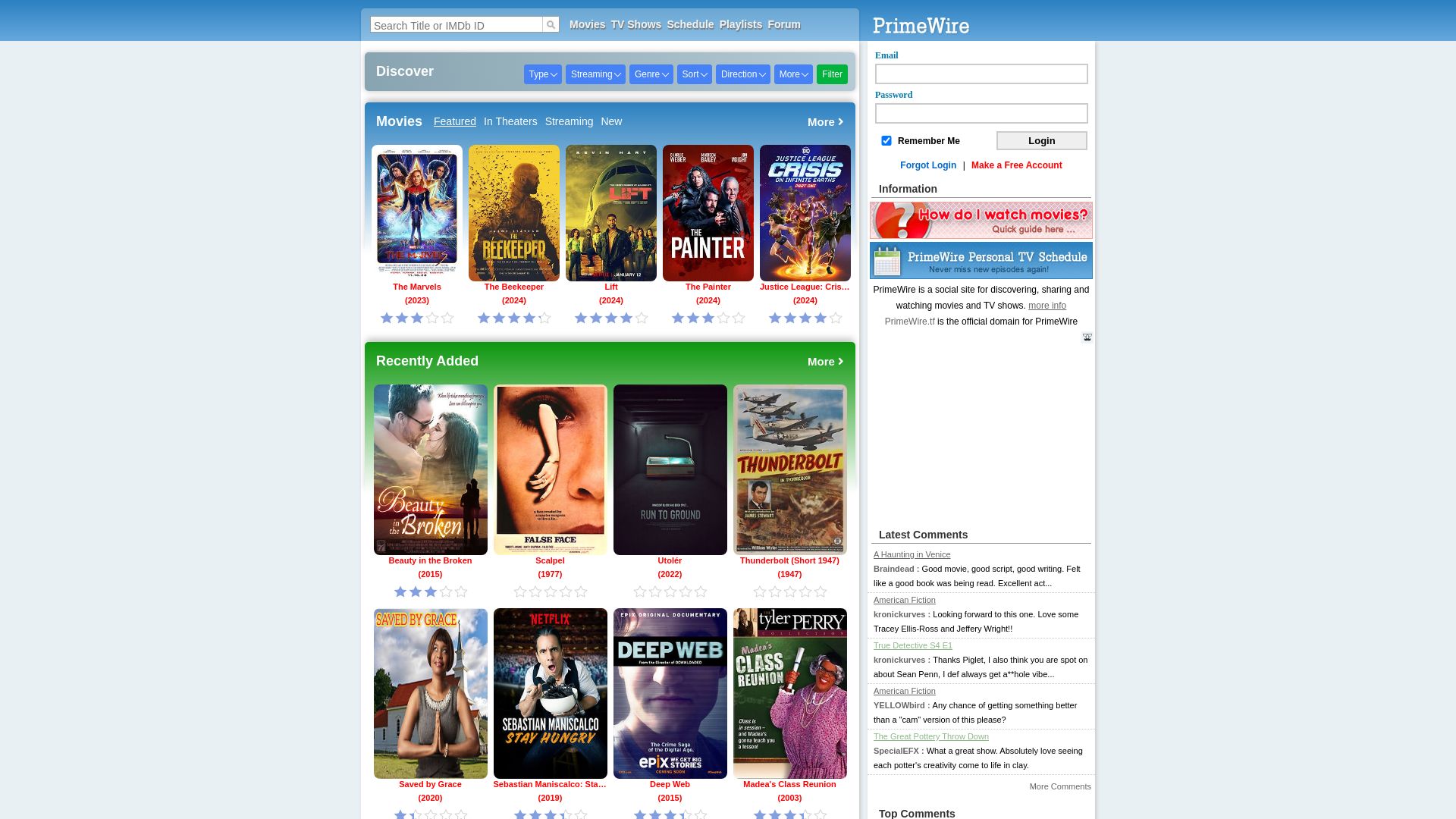 primewire.tf is ONLINE