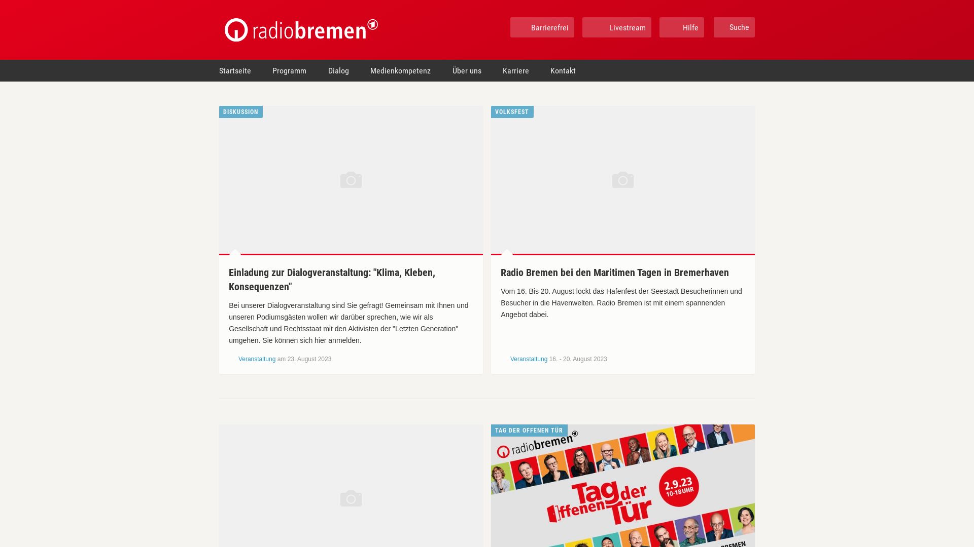 Website status radiobremen.de is   ONLINE