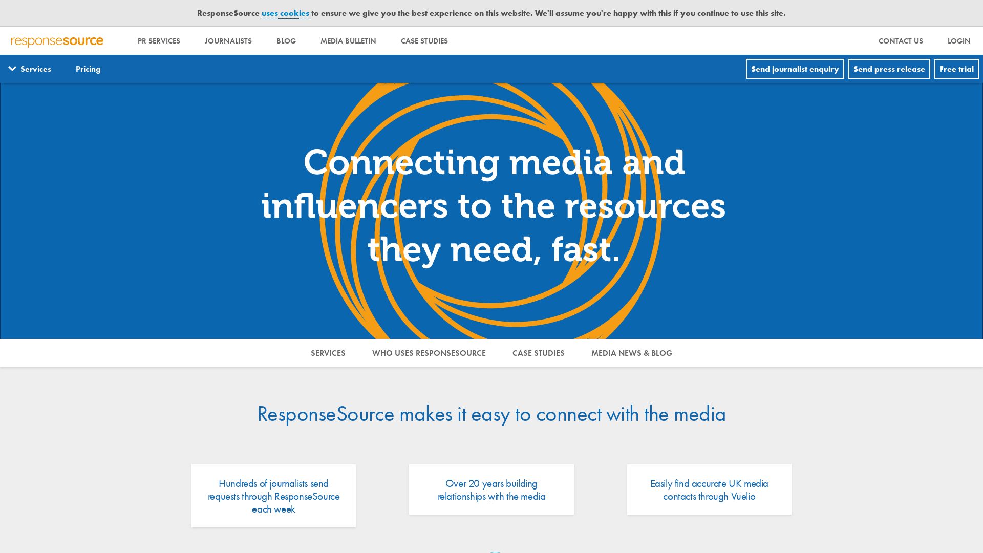 Website status responsesource.com is   ONLINE