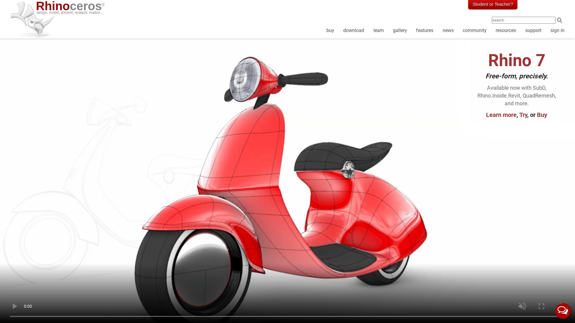 Website status rhino3d.com is   ONLINE