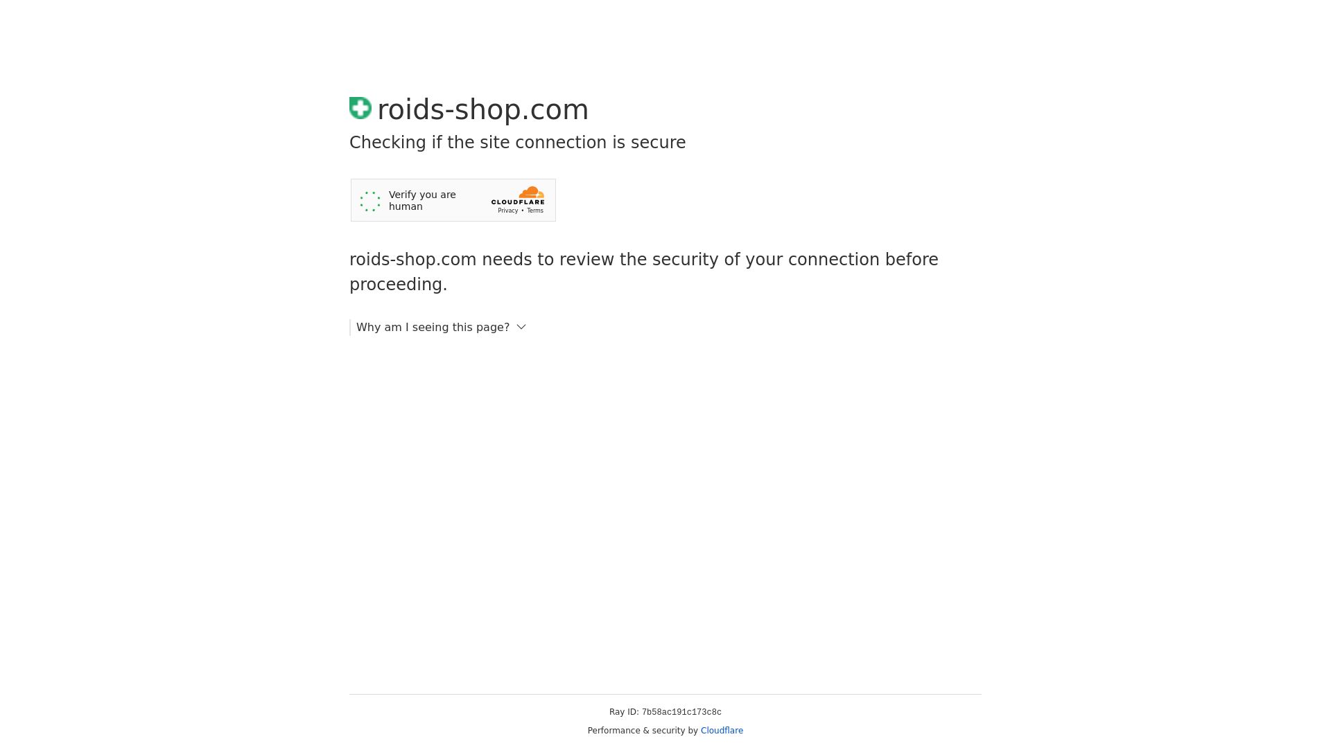 Website status roids-shop.com is   ONLINE