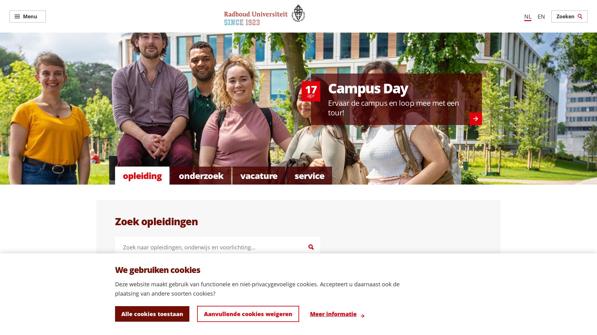 Website status ru.nl is   ONLINE