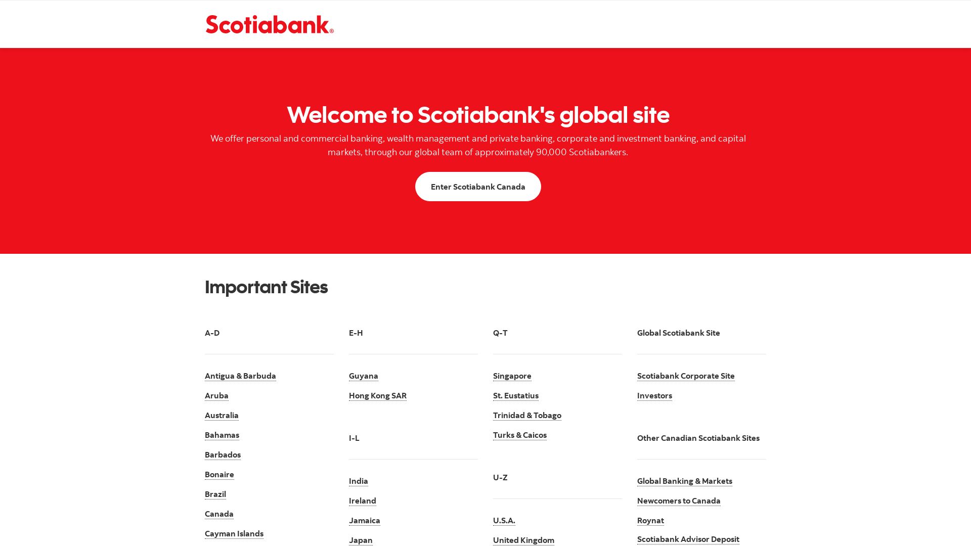 Website status scotiabank.com is   ONLINE