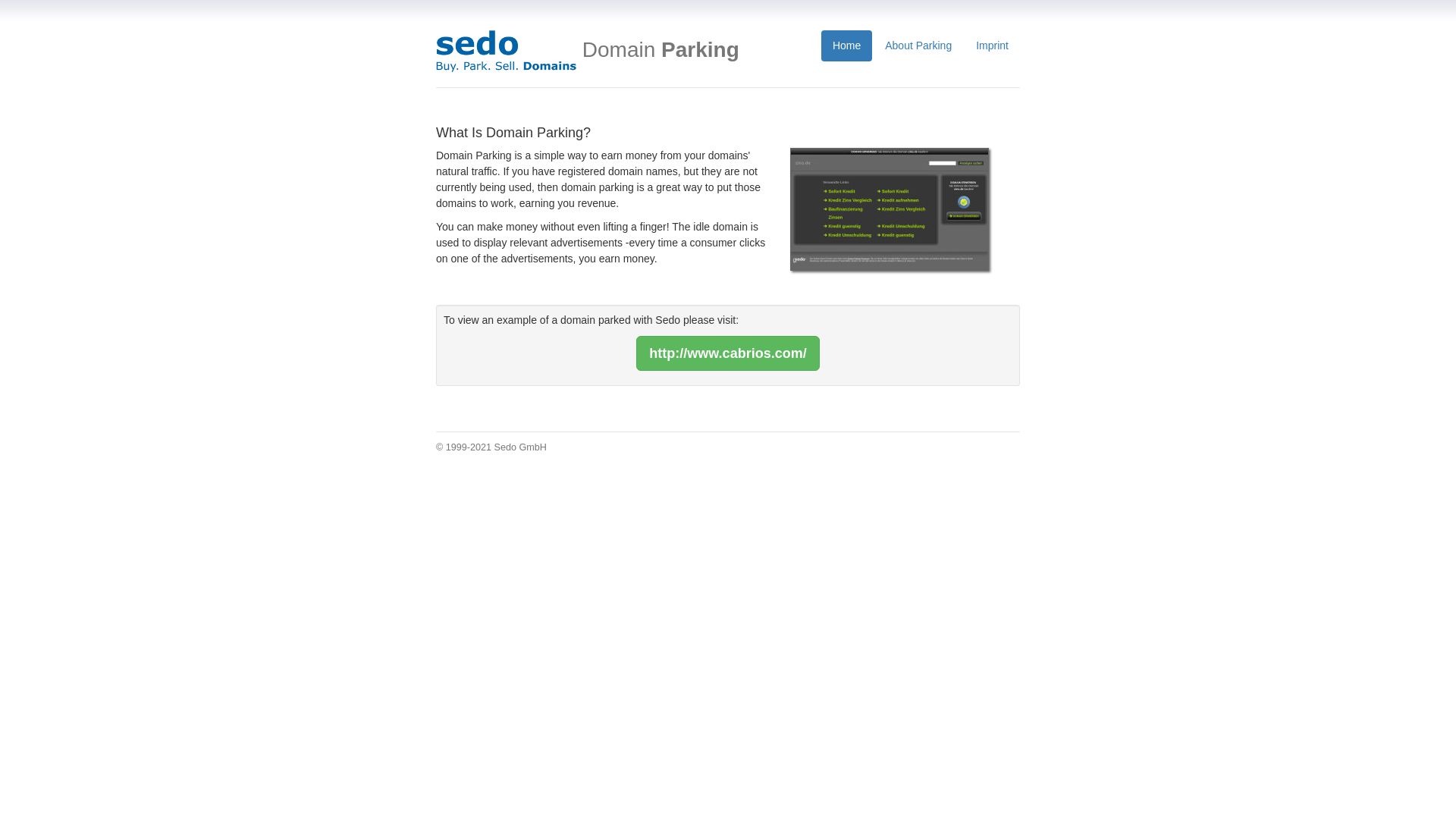 Website status sedoparking.com is   ONLINE