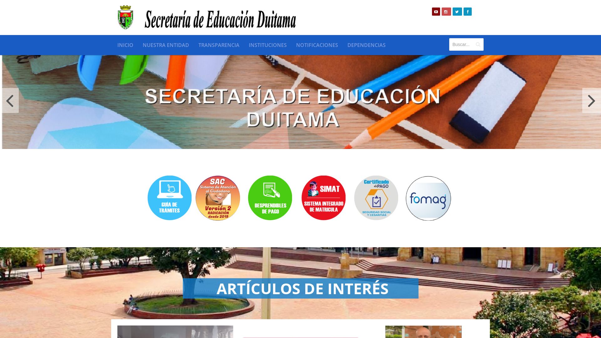 Website status semduitama.gov.co is   ONLINE