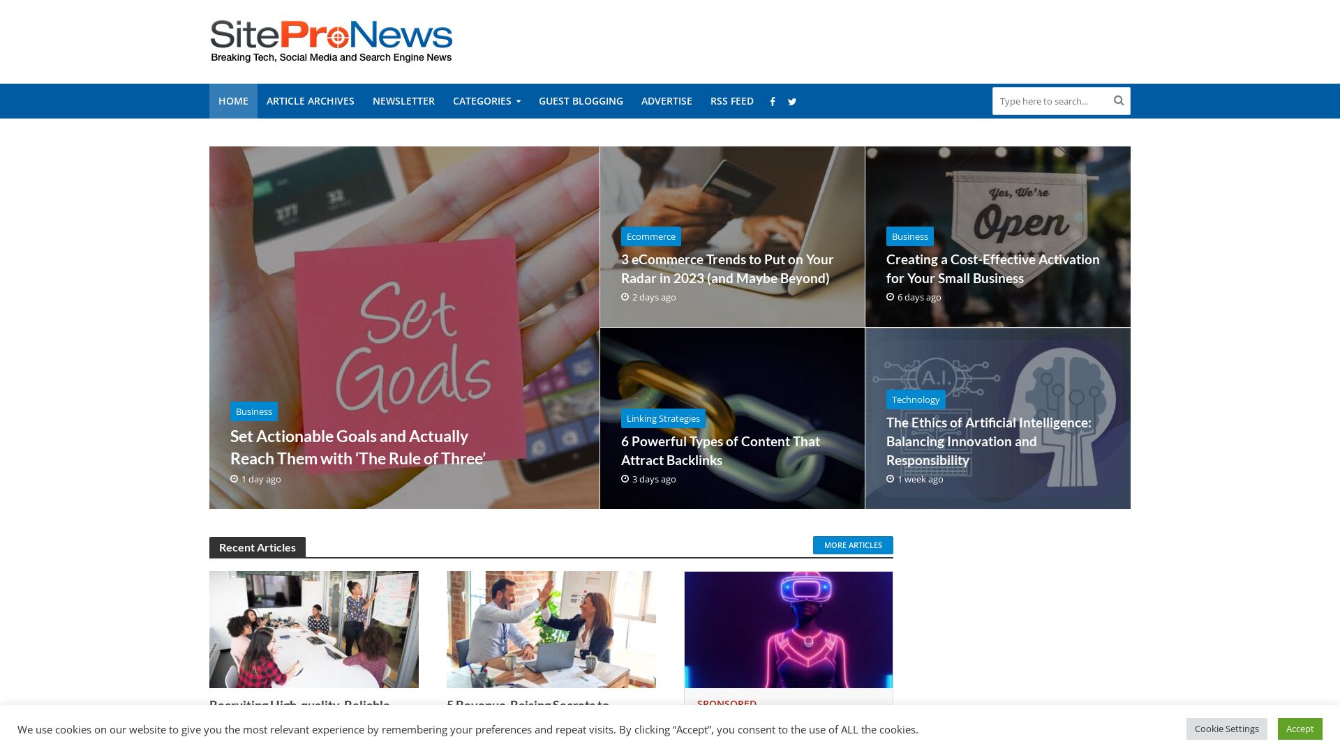 Website status sitepronews.com is   ONLINE