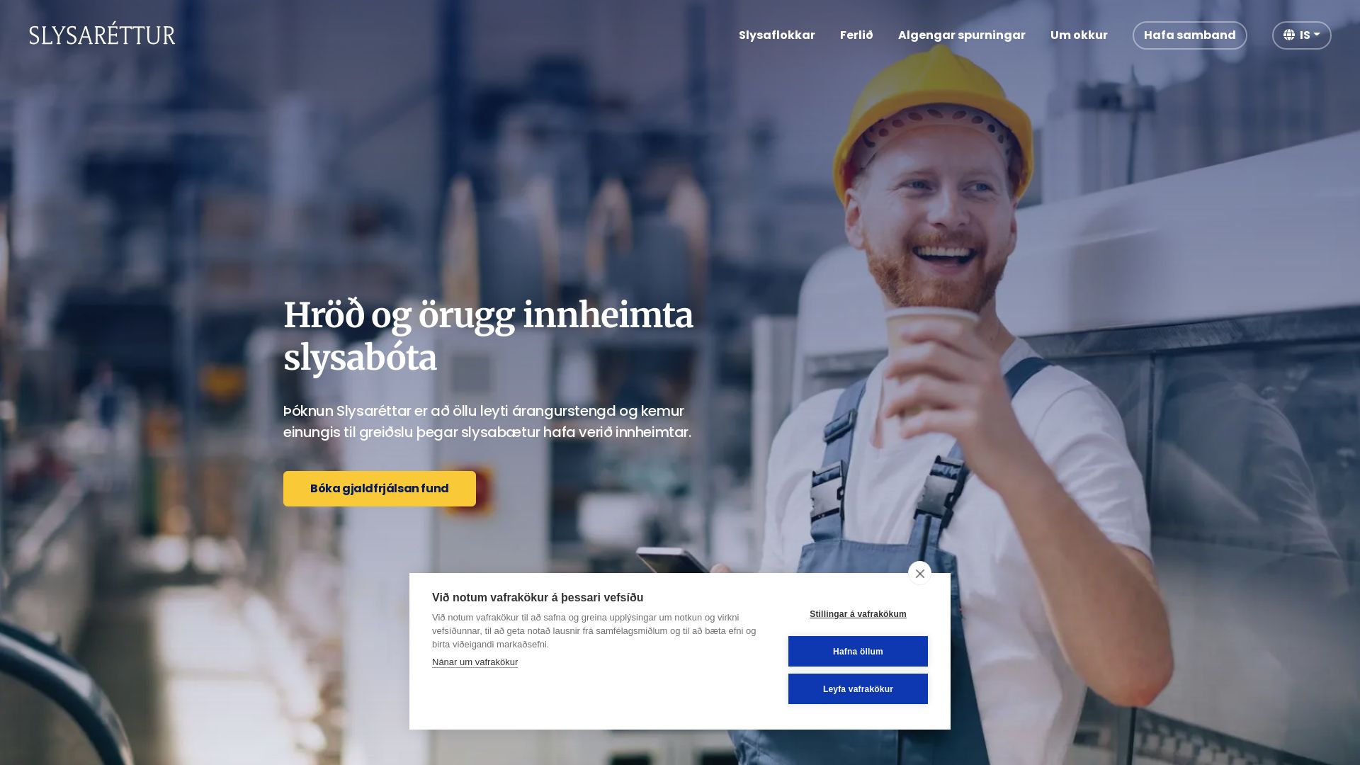 Website status slysarettur.is is   ONLINE