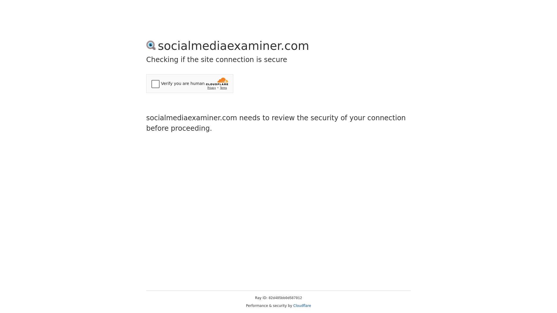 Website status socialmediaexaminer.com is   ONLINE