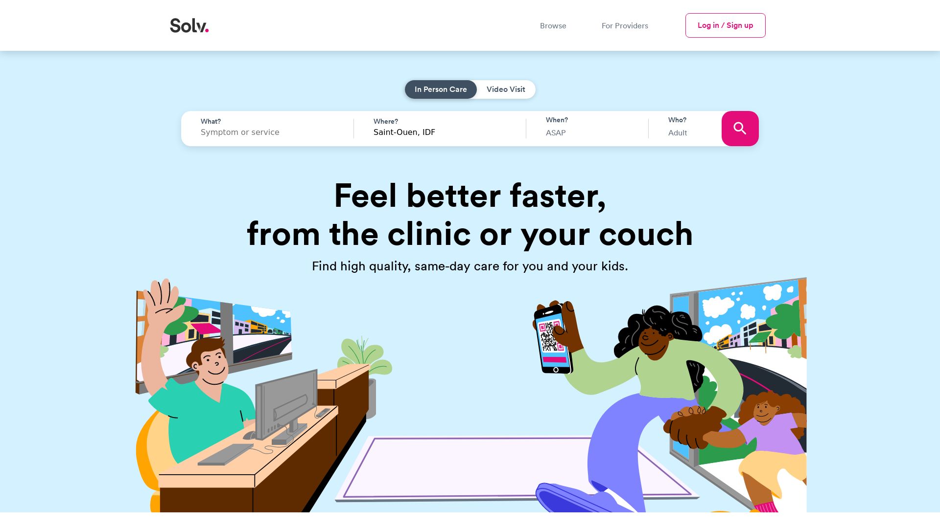 Website status solvhealth.com is   ONLINE