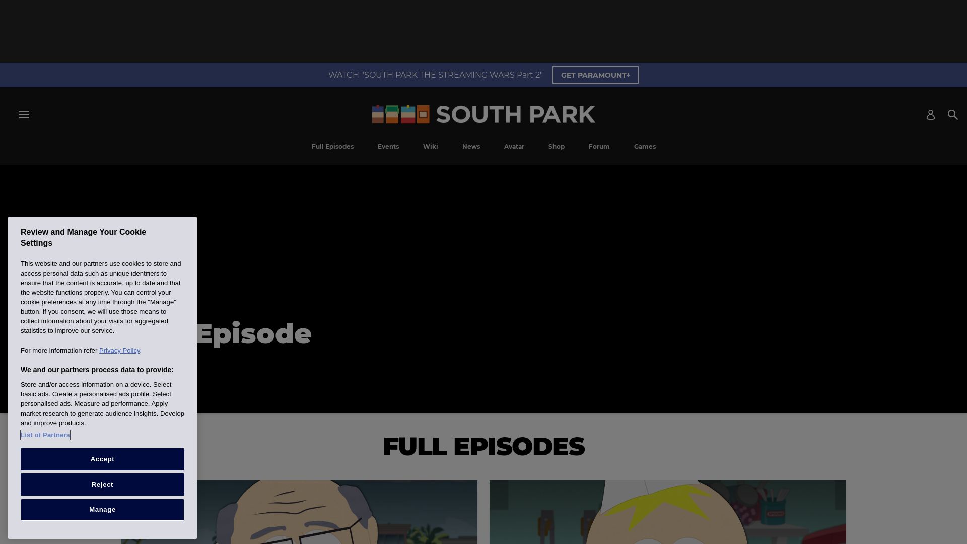 Website status southparkstudios.com is   ONLINE