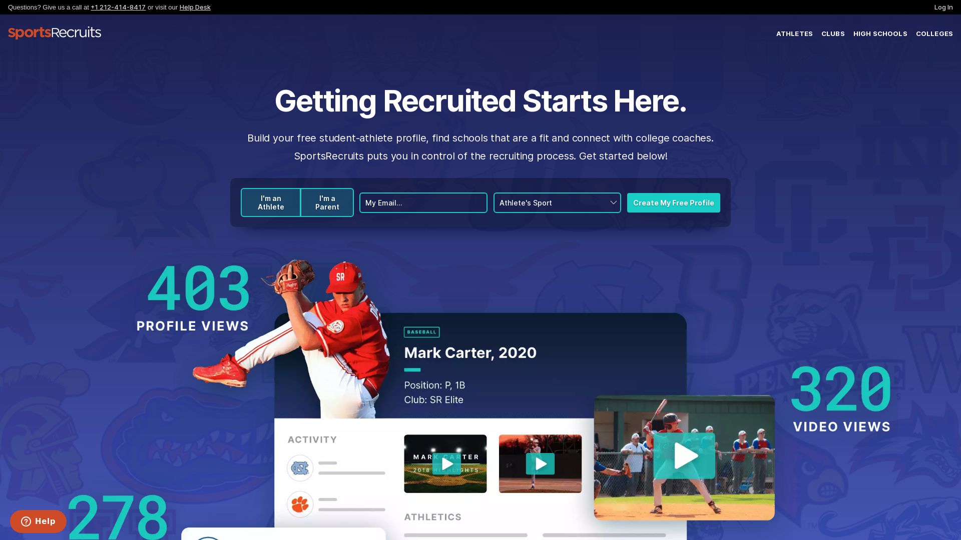 Website status sportsrecruits.com is   ONLINE