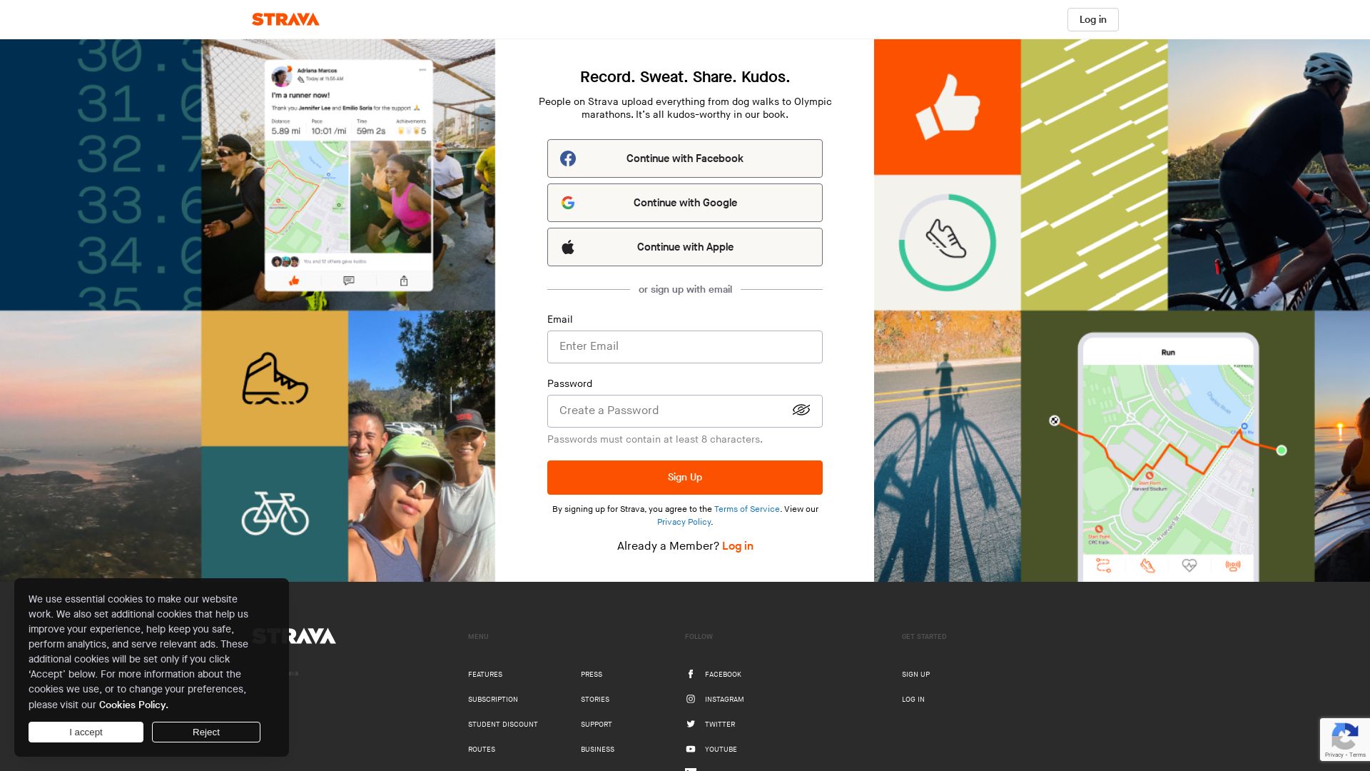 Website status strava.com is   ONLINE