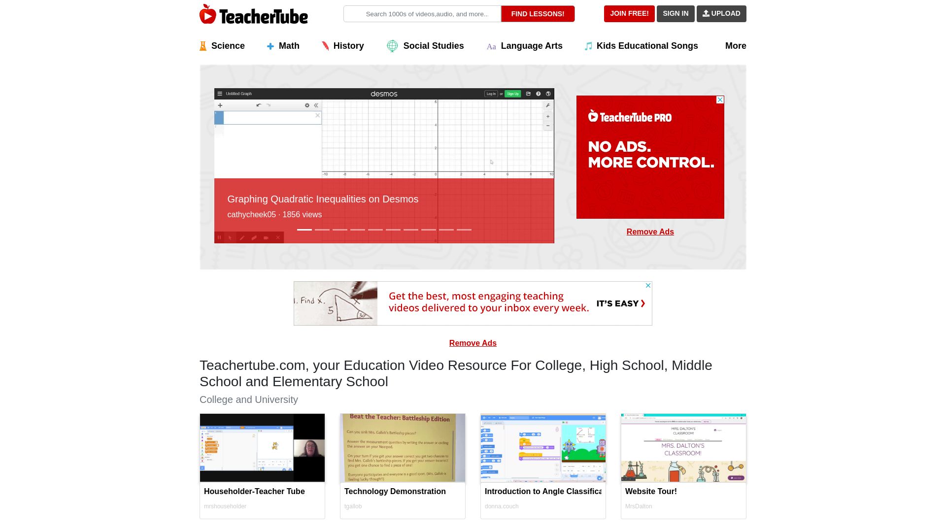 Website status teachertube.com is   ONLINE