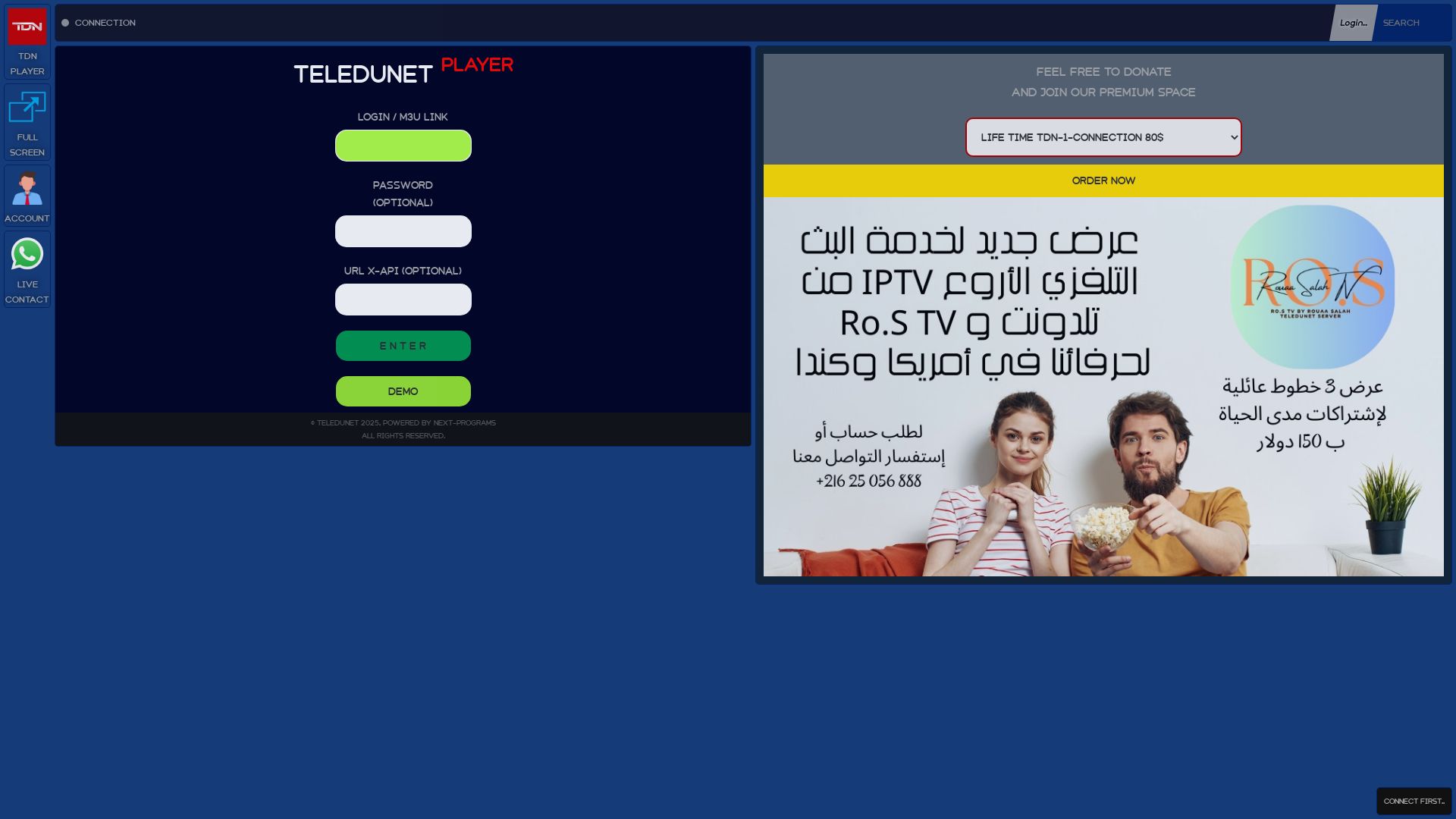 Website status teledunet.com is   ONLINE