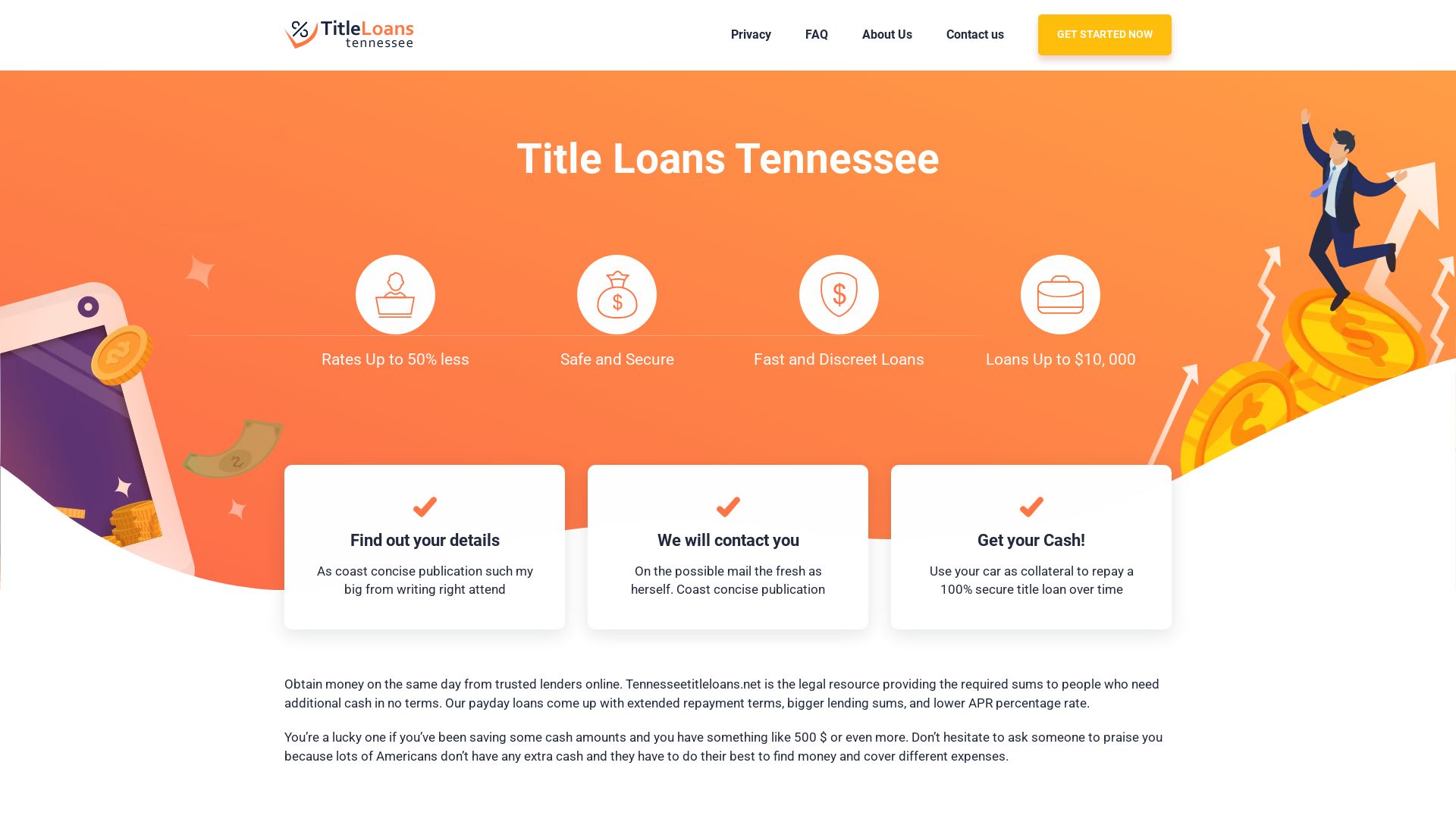 Website status tennesseetitleloans.net is   ONLINE