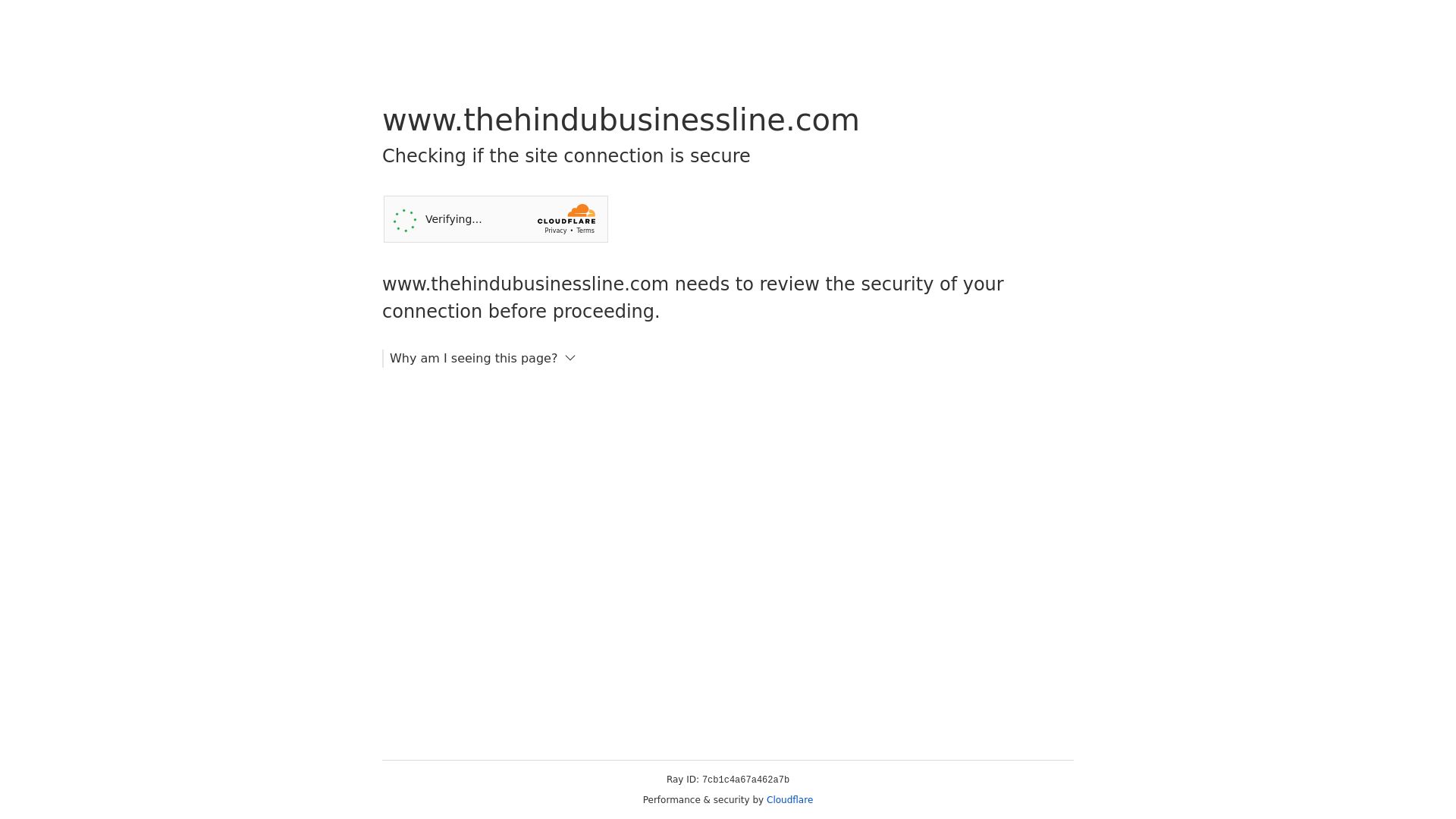 Website status thehindubusinessline.com is   ONLINE