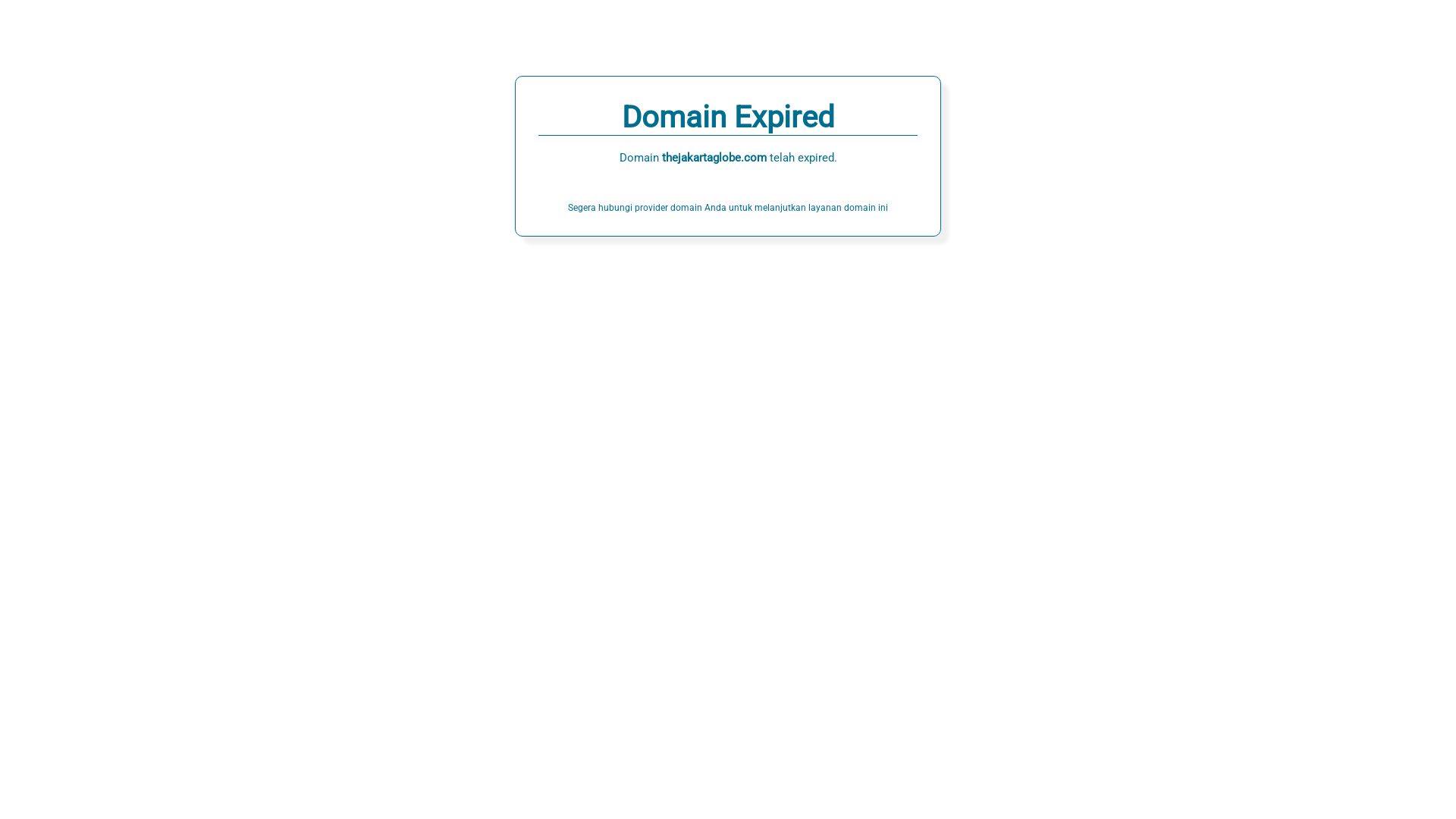Website status thejakartaglobe.com is   ONLINE