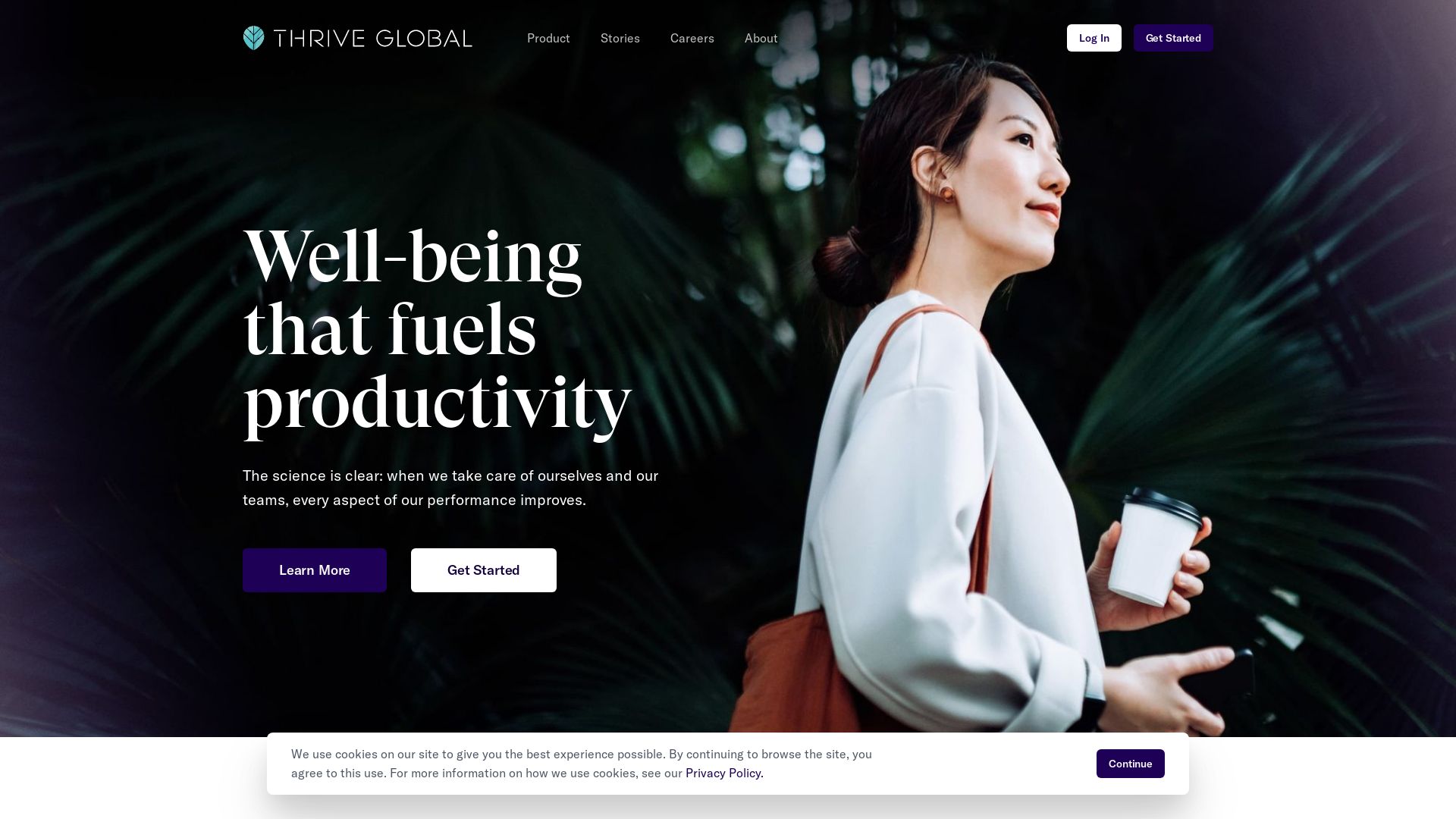 Website status thriveglobal.com is   ONLINE