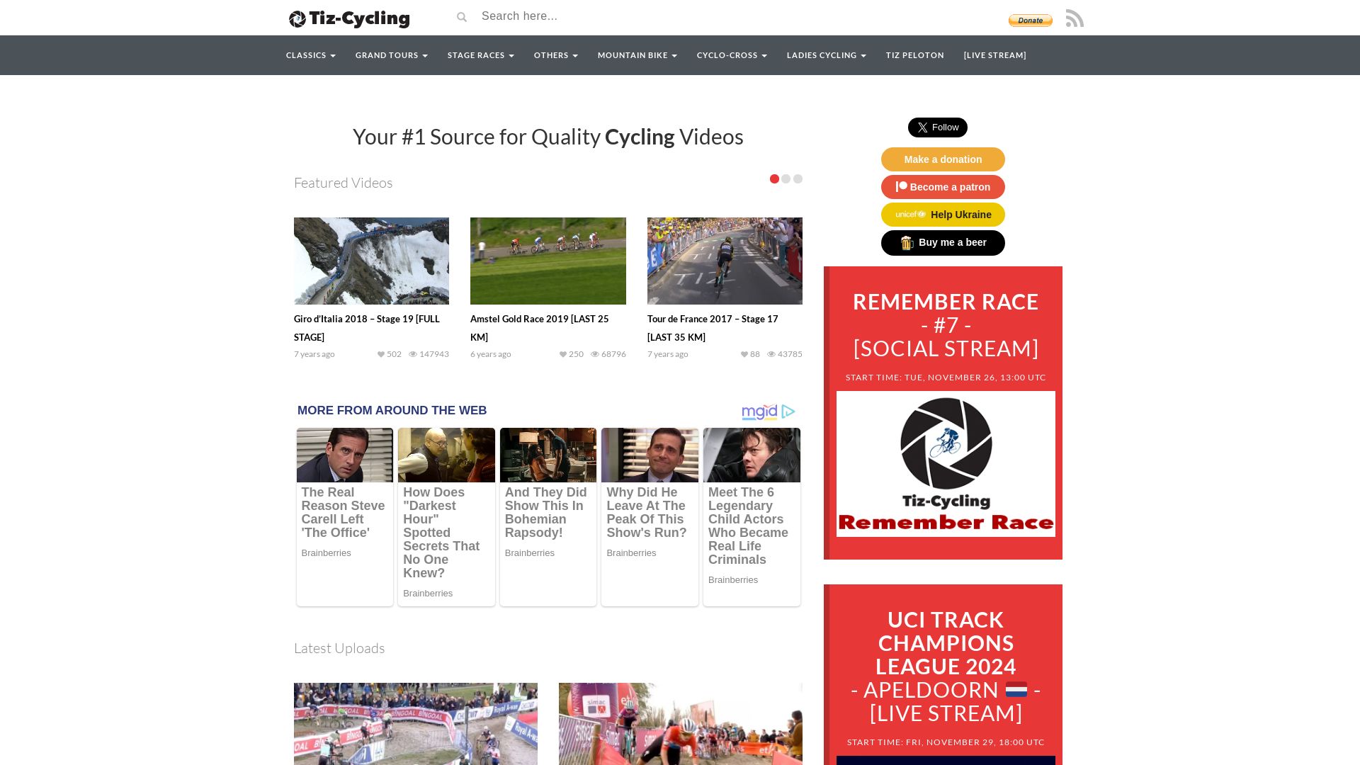 Website status tiz-cycling.io is   ONLINE