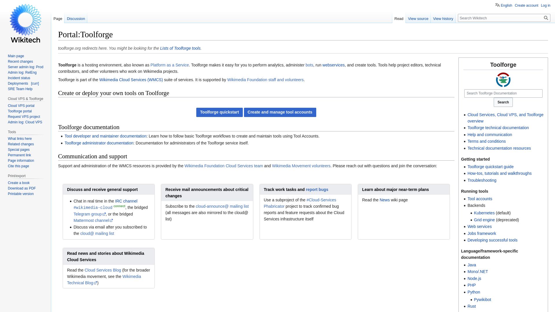 Website status toolforge.org is   ONLINE