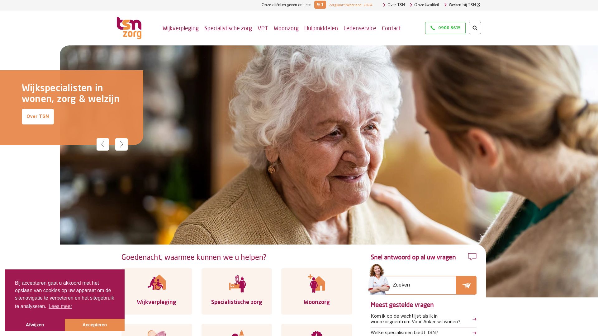 Website status tsn-thuiszorg.nl is   ONLINE